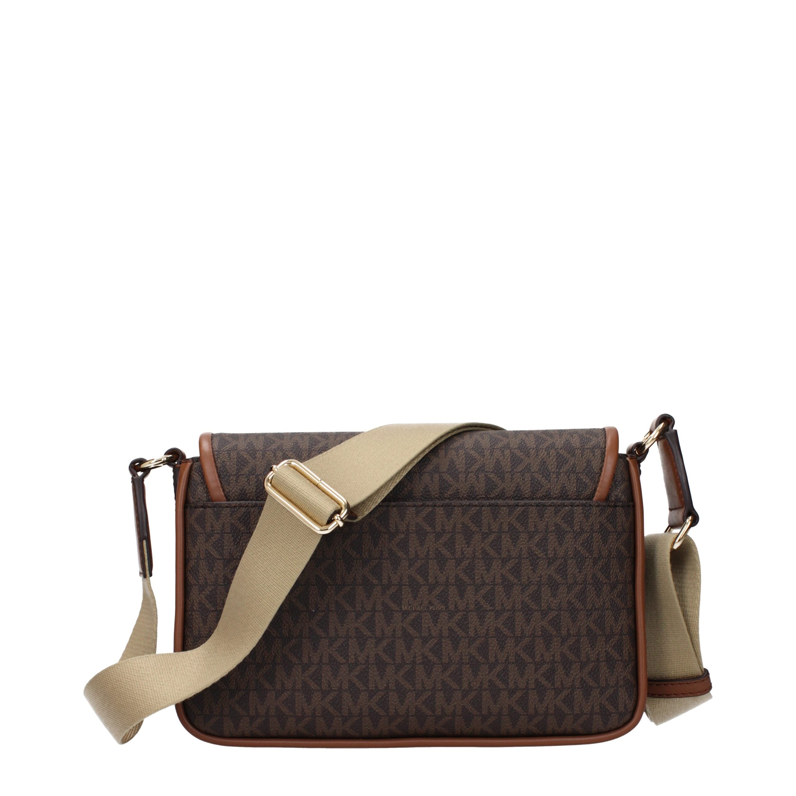 Michael Kors Braune Umhängetasche aus Stoff-3