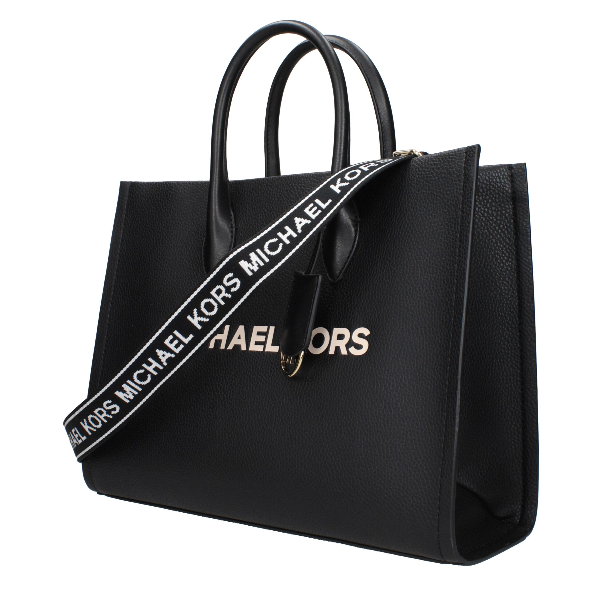 Michael Kors Schwarze Lederhandtasche-2
