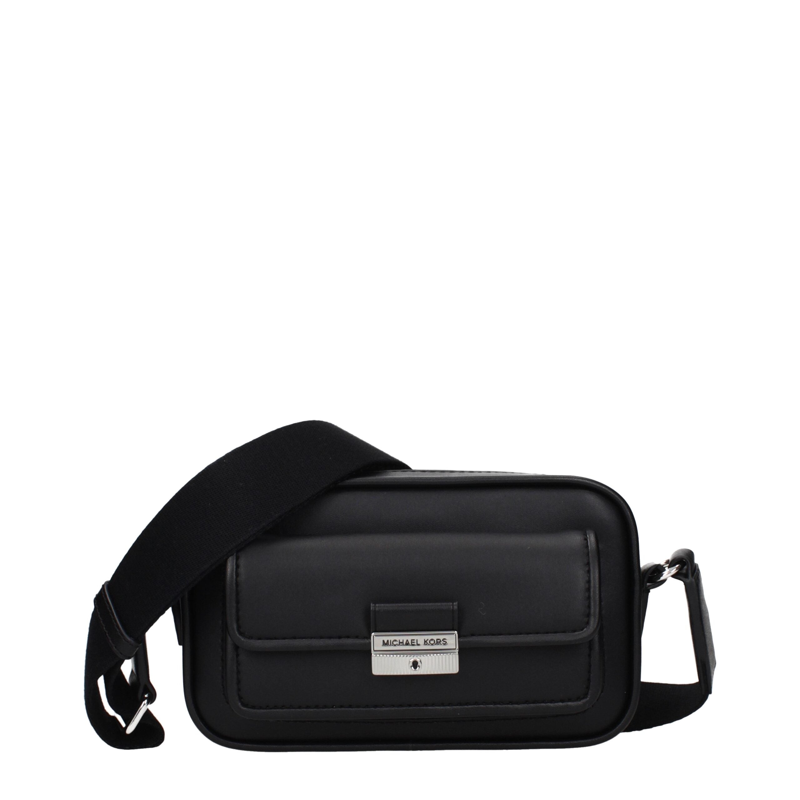 Michael Kors Schwarze Leder Umhängetasche-1