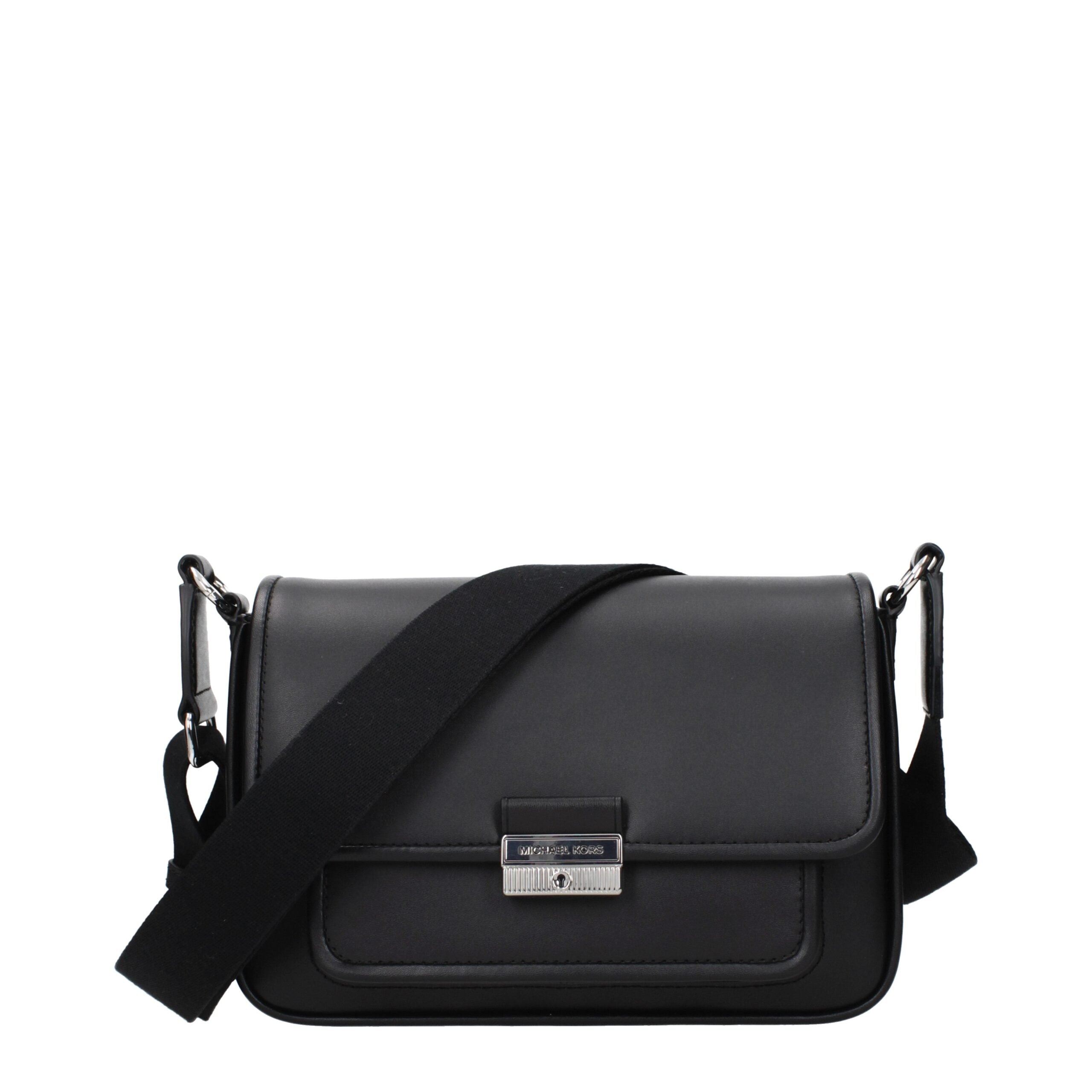 Michael Kors Schwarze Leder Umhängetasche-1