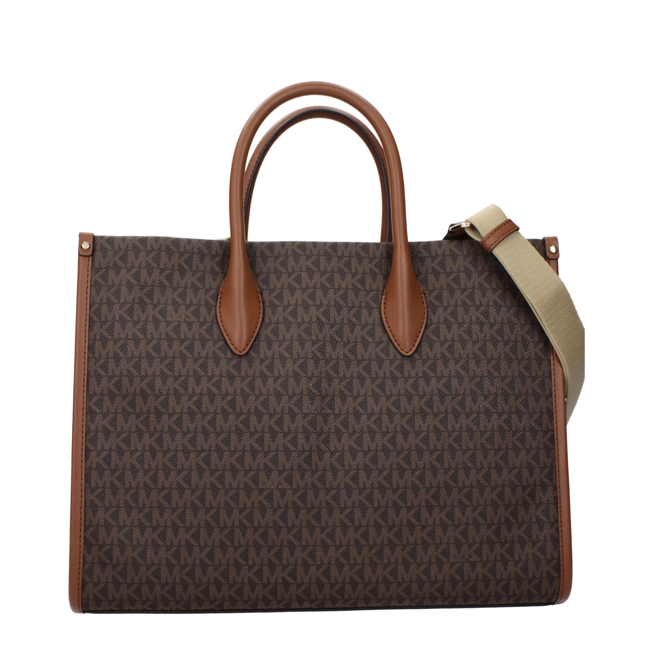 Michael Kors Braune Stoffhandtasche-3