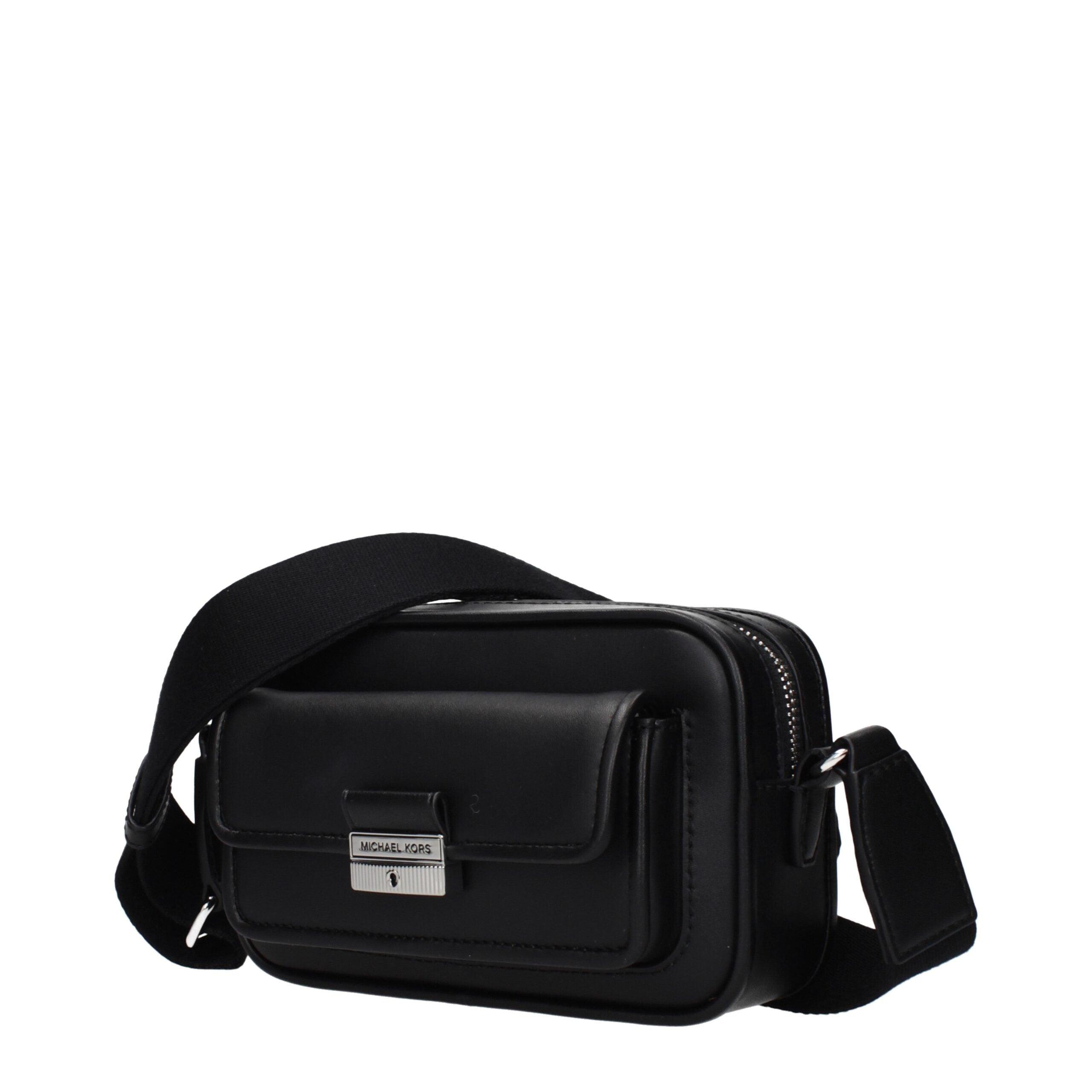 Michael Kors Schwarze Leder Umhängetasche-2