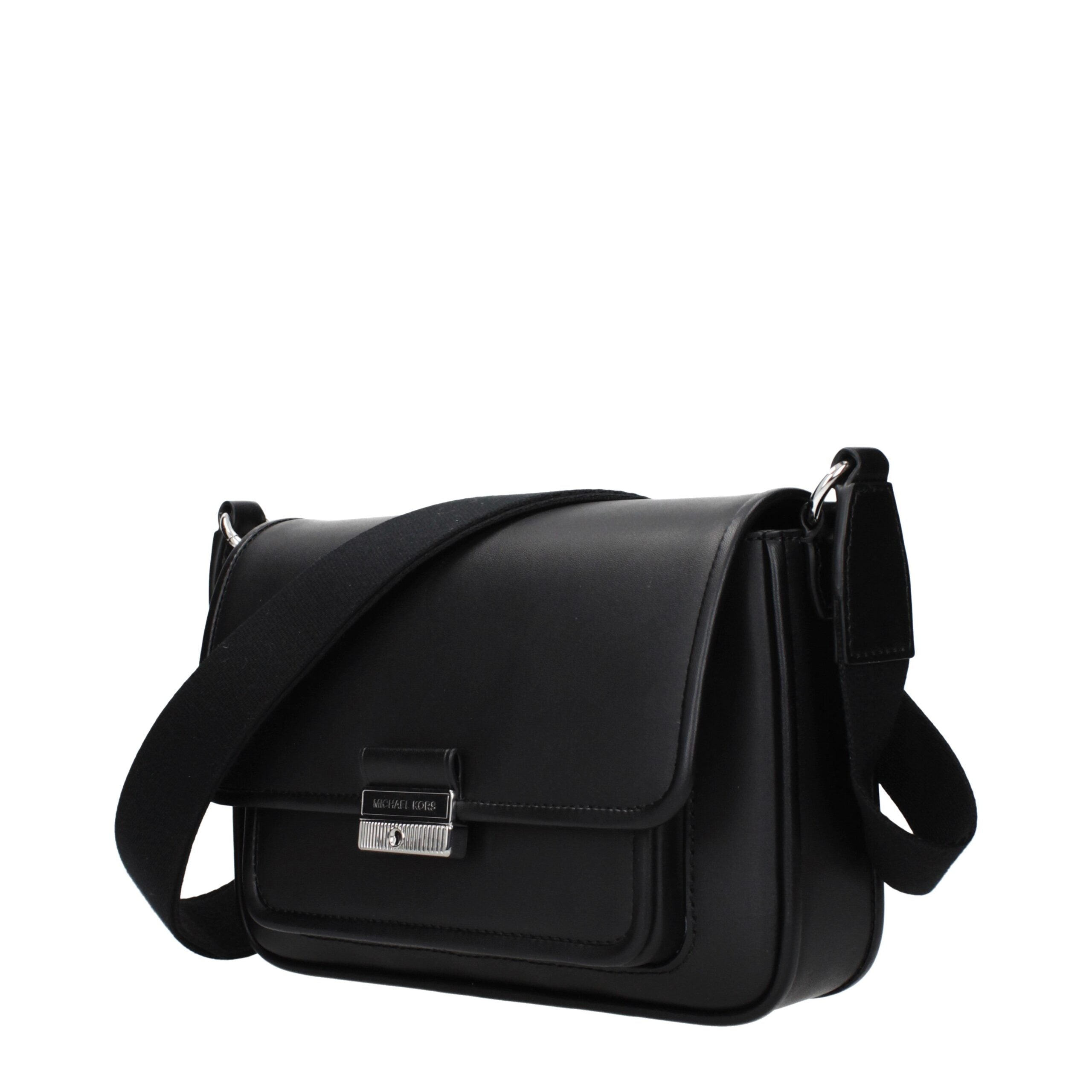 Michael Kors Schwarze Leder Umhängetasche-2
