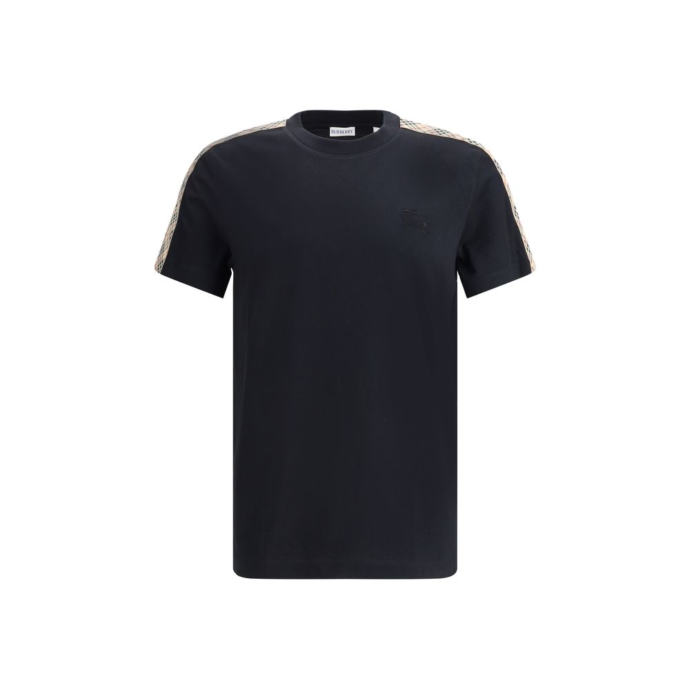 Burberry Schwarzes Baumwoll-T-Shirt-1