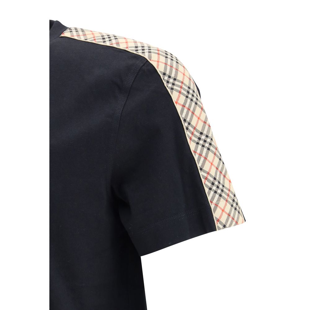 Burberry Schwarzes Baumwoll-T-Shirt-3
