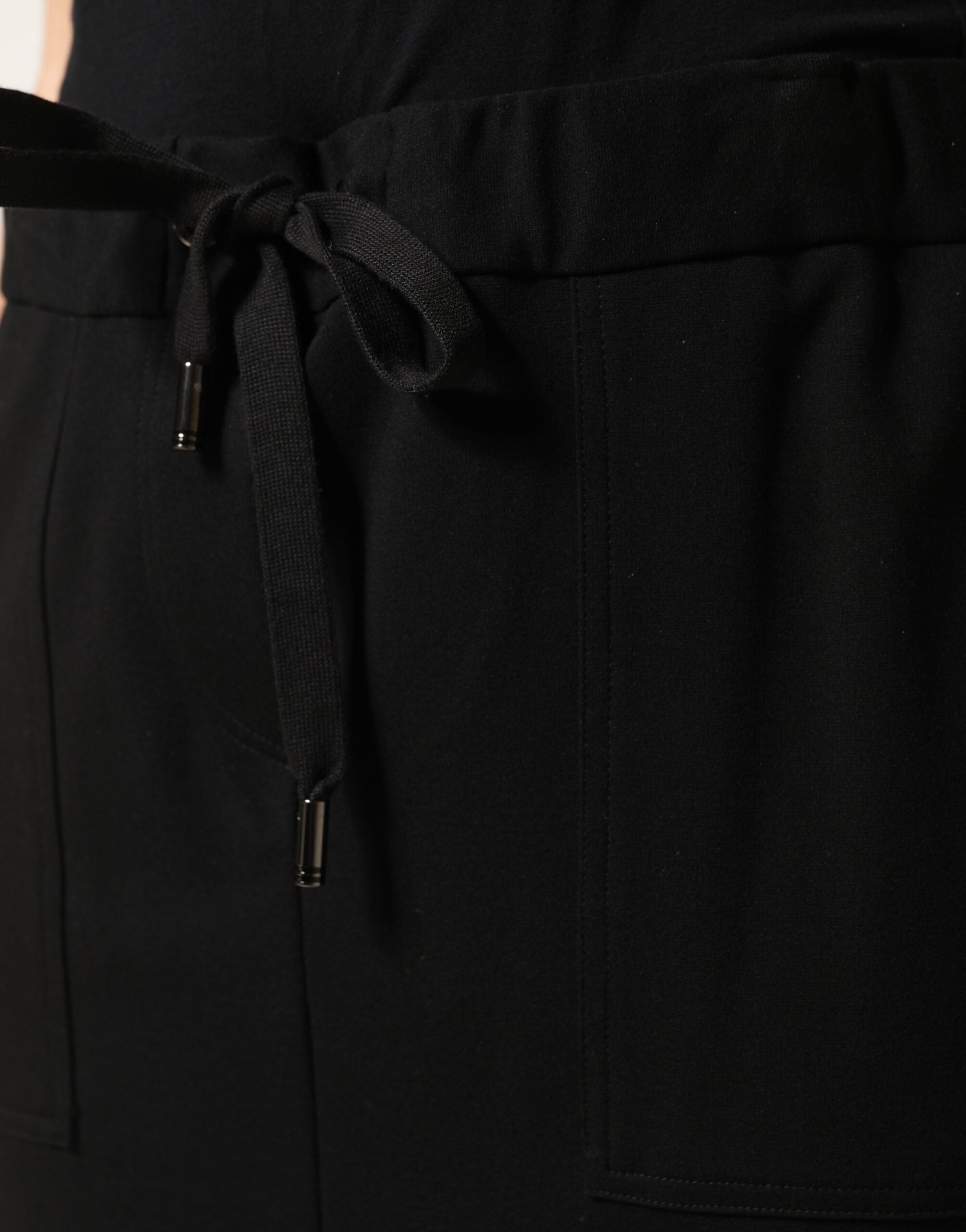 Dolce & Gabbana Black Cotton Drawstring Maxi Cargo Skirt-5