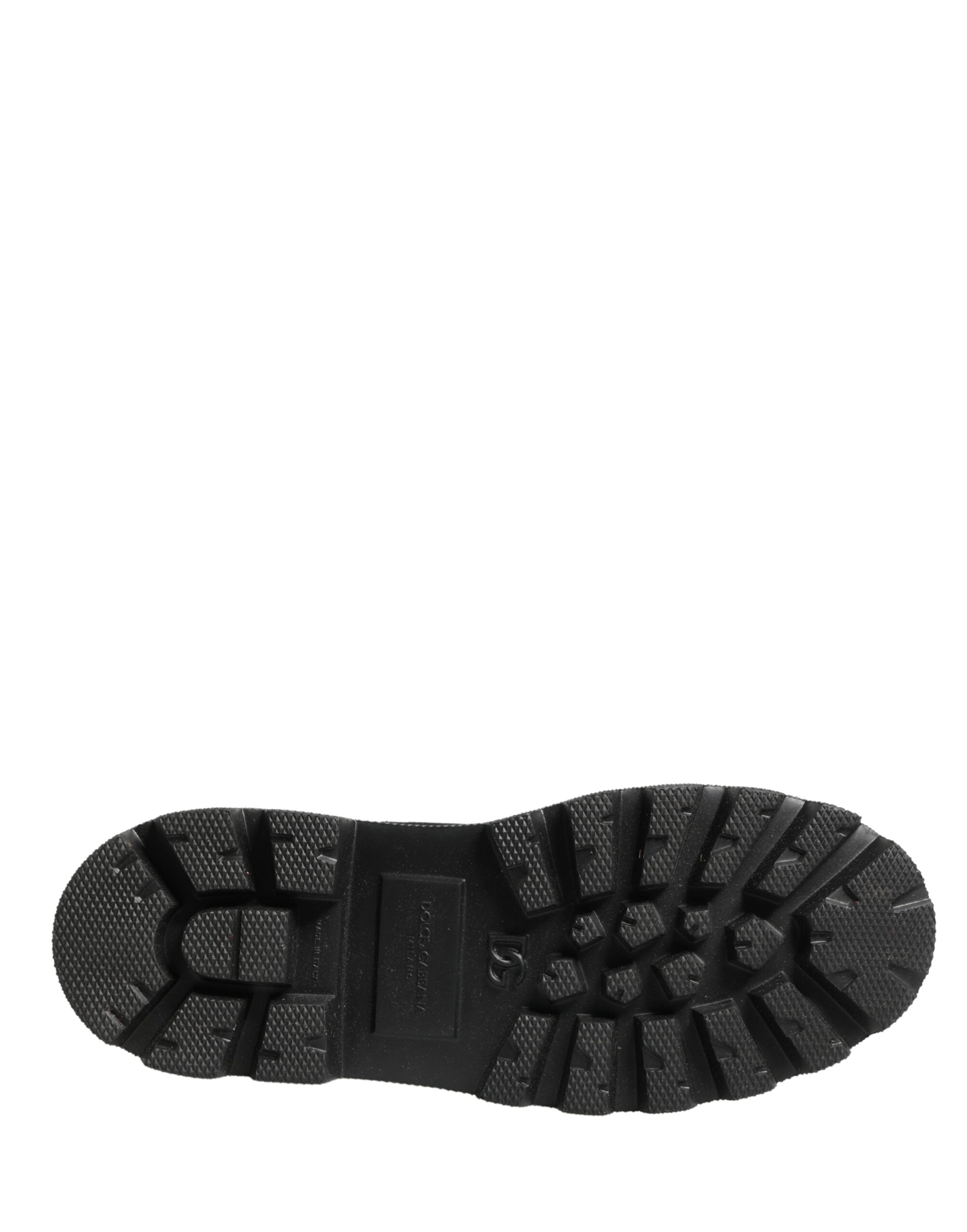 Dolce & Gabbana Schwarze Leder Combat Boots mit Trekking-Sohle-8