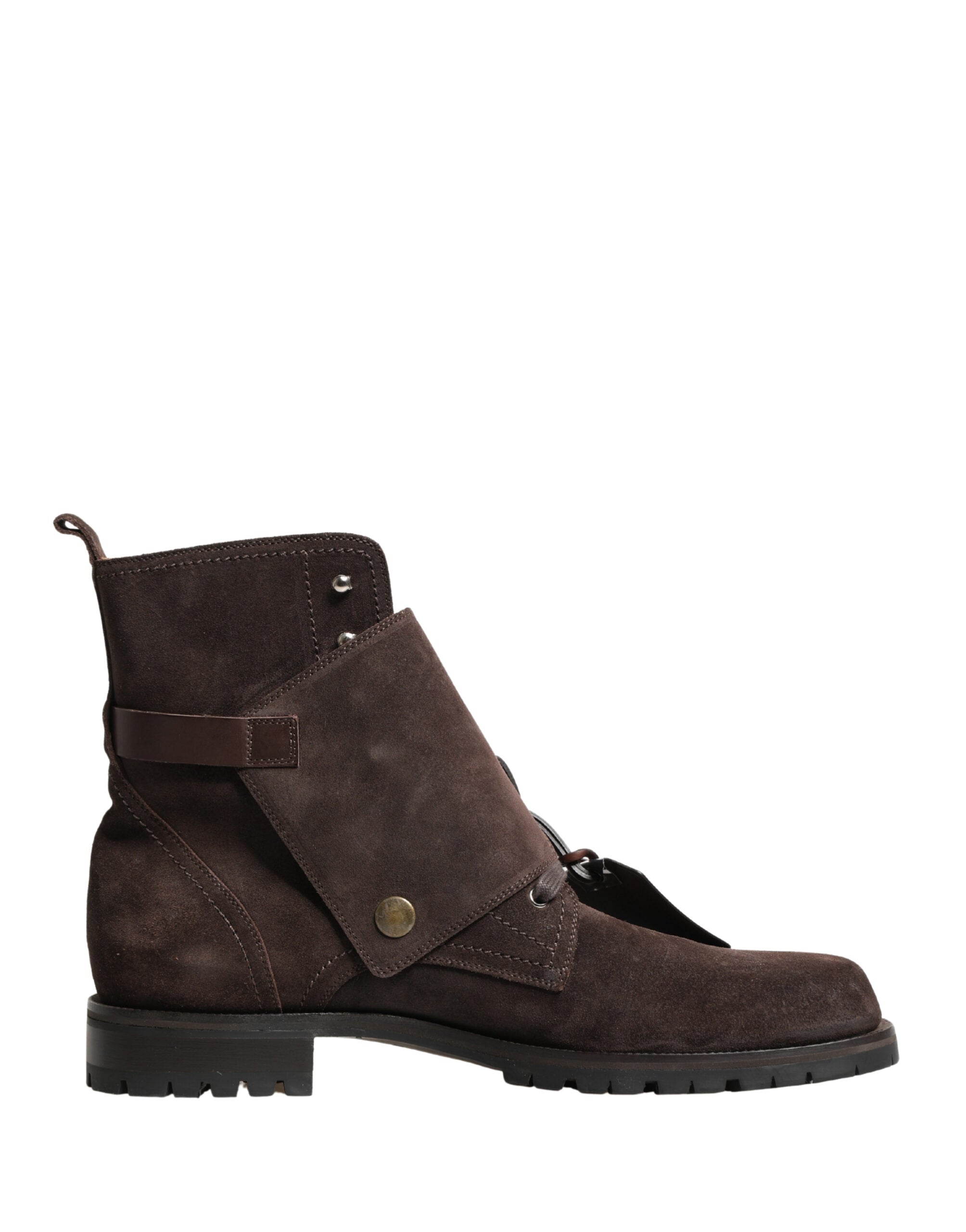 Dolce & Gabbana Braune Wildleder-Schnürstiefeletten-7