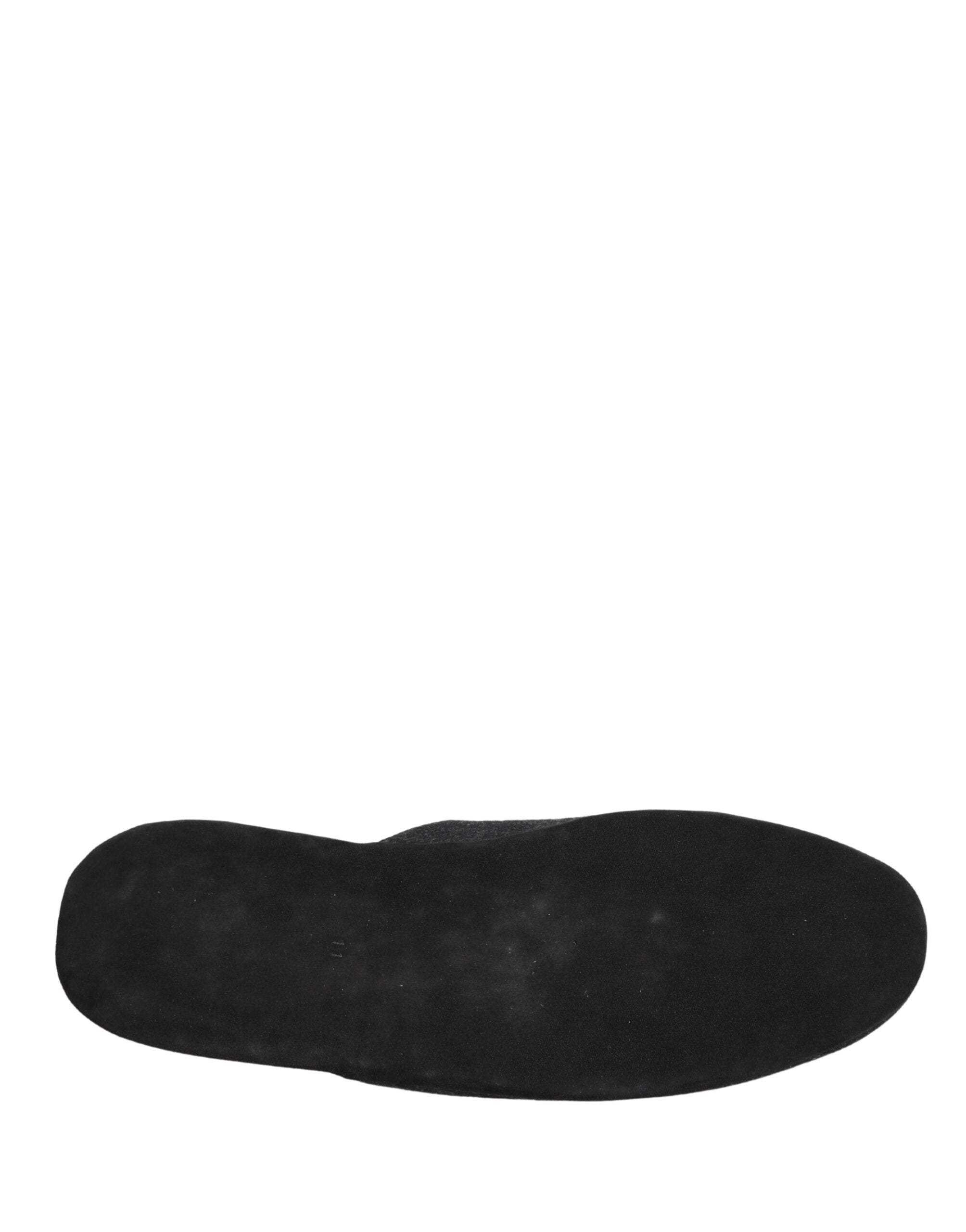 Dolce & Gabbana Anthrazit Woll-Kaschmir Stepp-Slipper-8