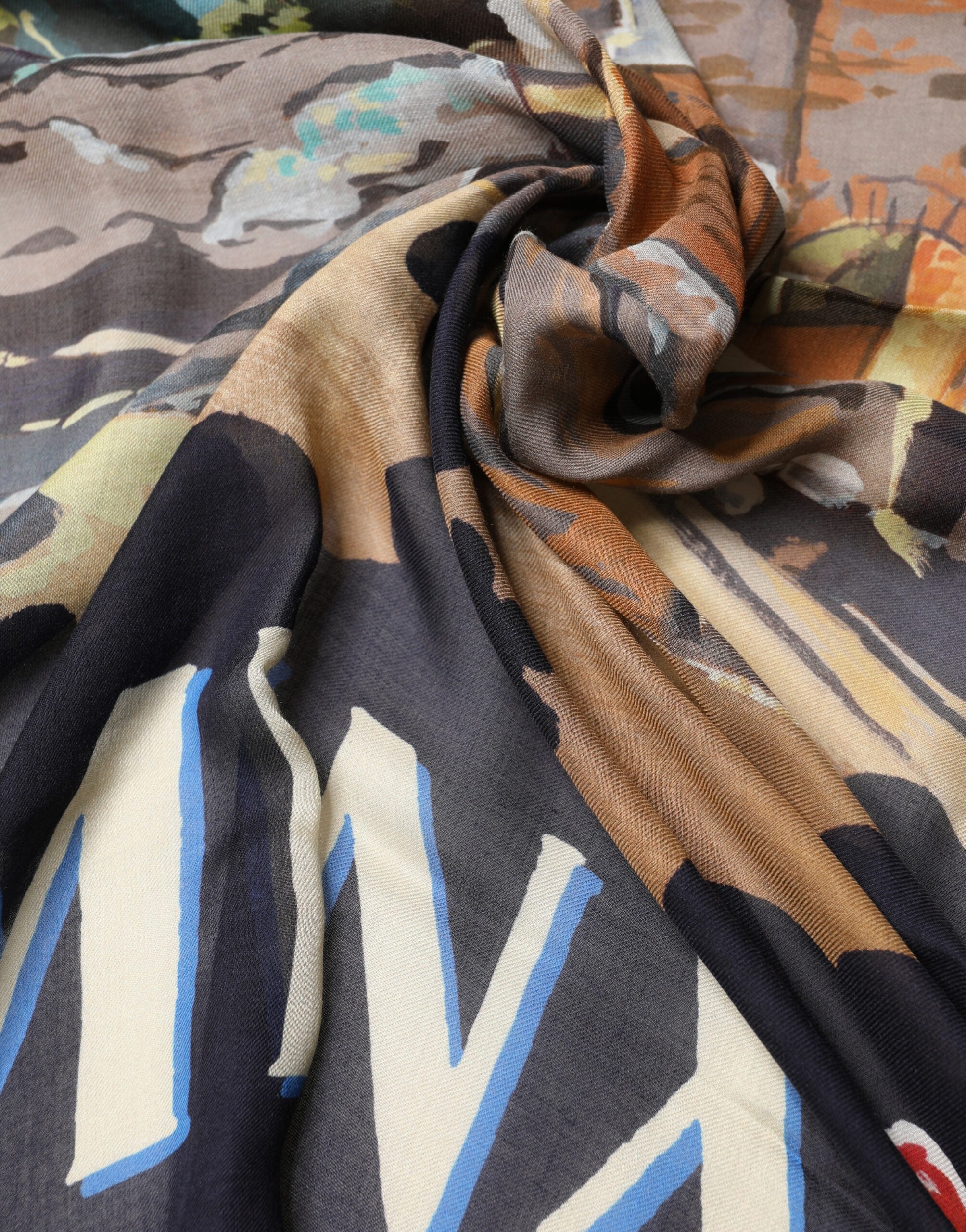Dolce & Gabbana Multicolor Taormina Modal Scarf 130cm x 130cm for Men-4