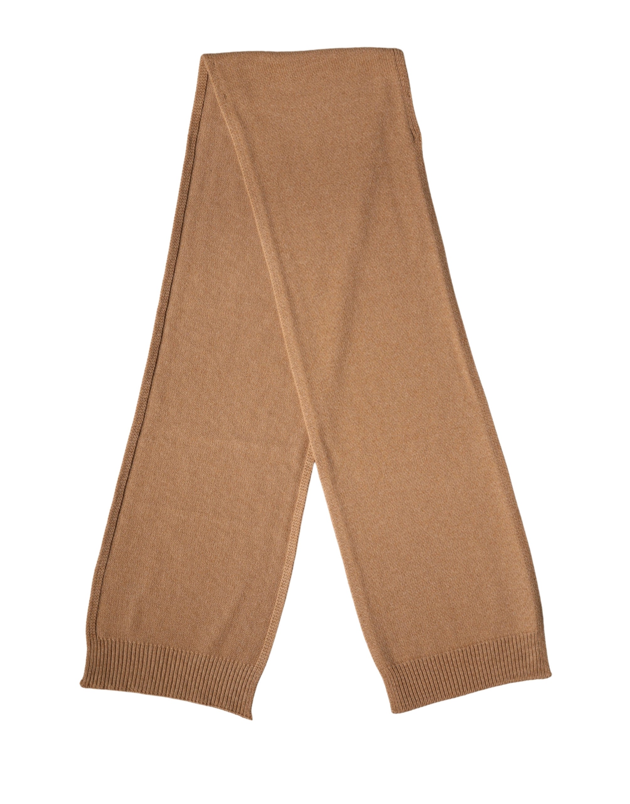 Dolce & Gabbana Brauner Kaschmir-Strickschal 207cm x 29cm Herrenschal-1