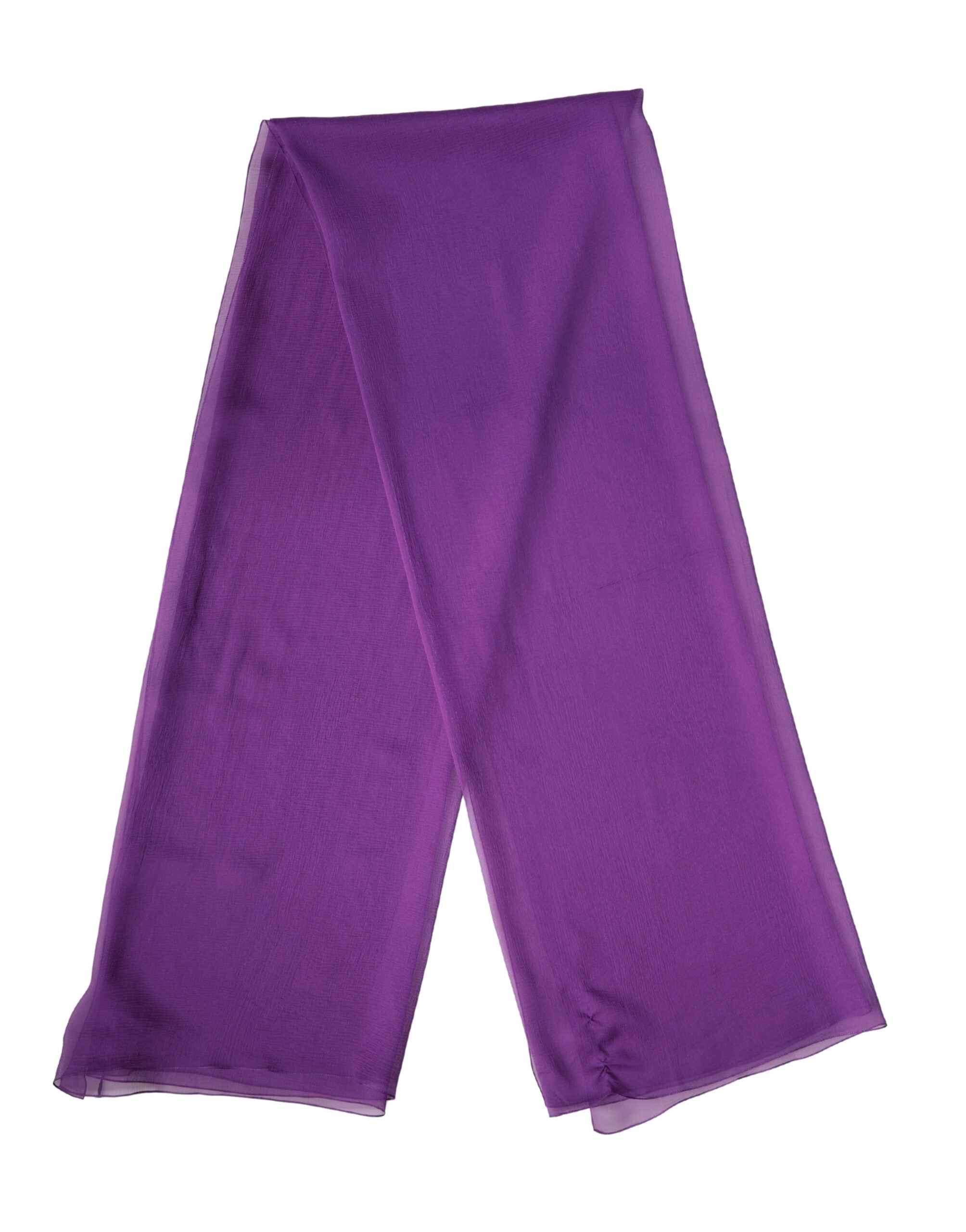 Dolce & Gabbana Purple Silk Scarf Stole 200cm x 134cm Shawl-3