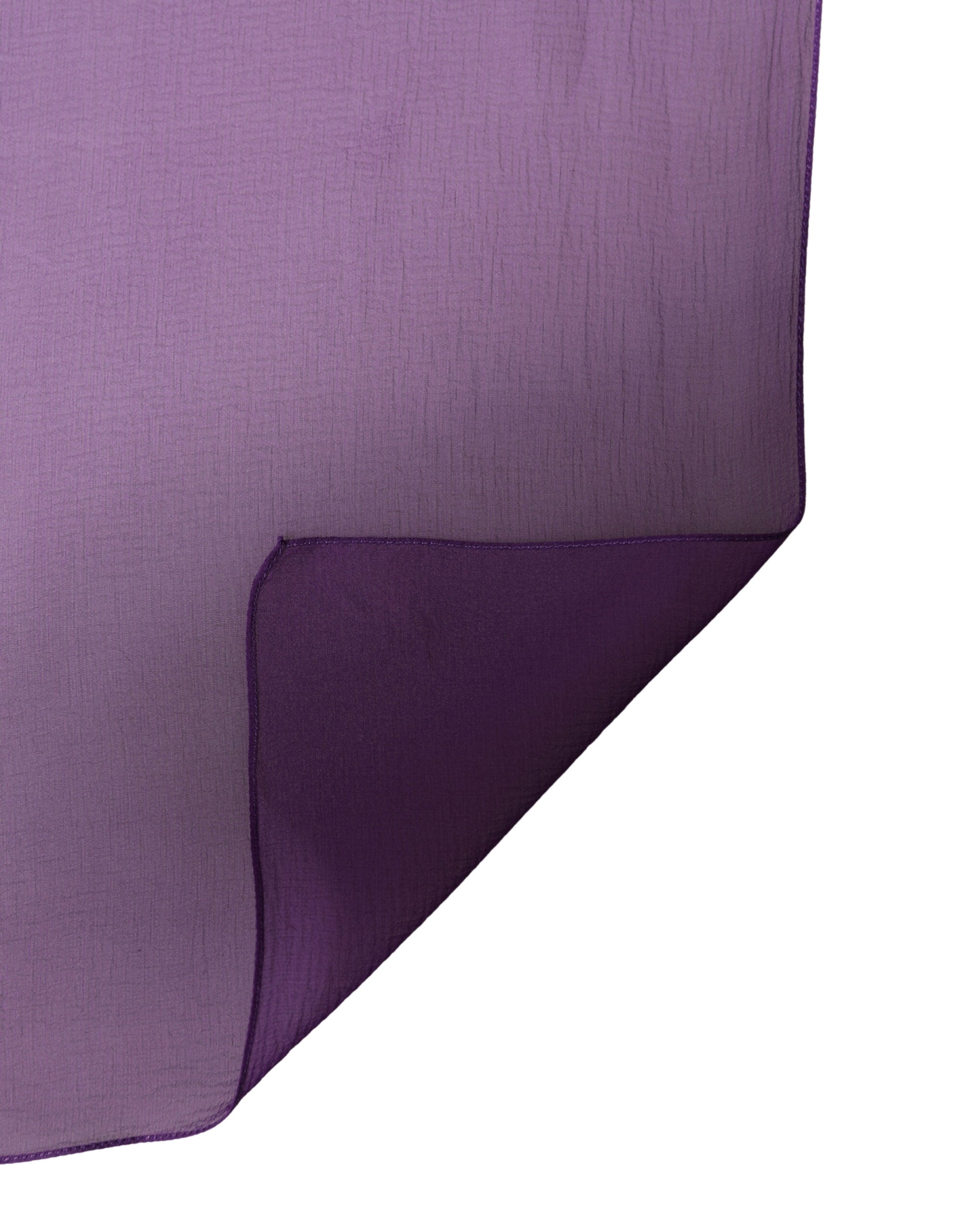Dolce & Gabbana Purple Silk Scarf Stole 200cm x 134cm Shawl-5