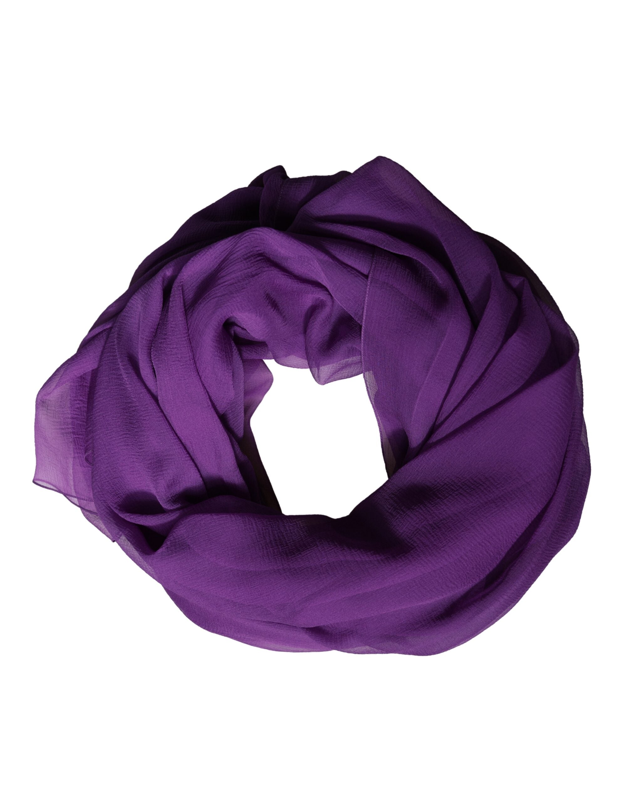 Dolce & Gabbana Purple Silk Scarf Stole 200cm x 134cm Shawl-1