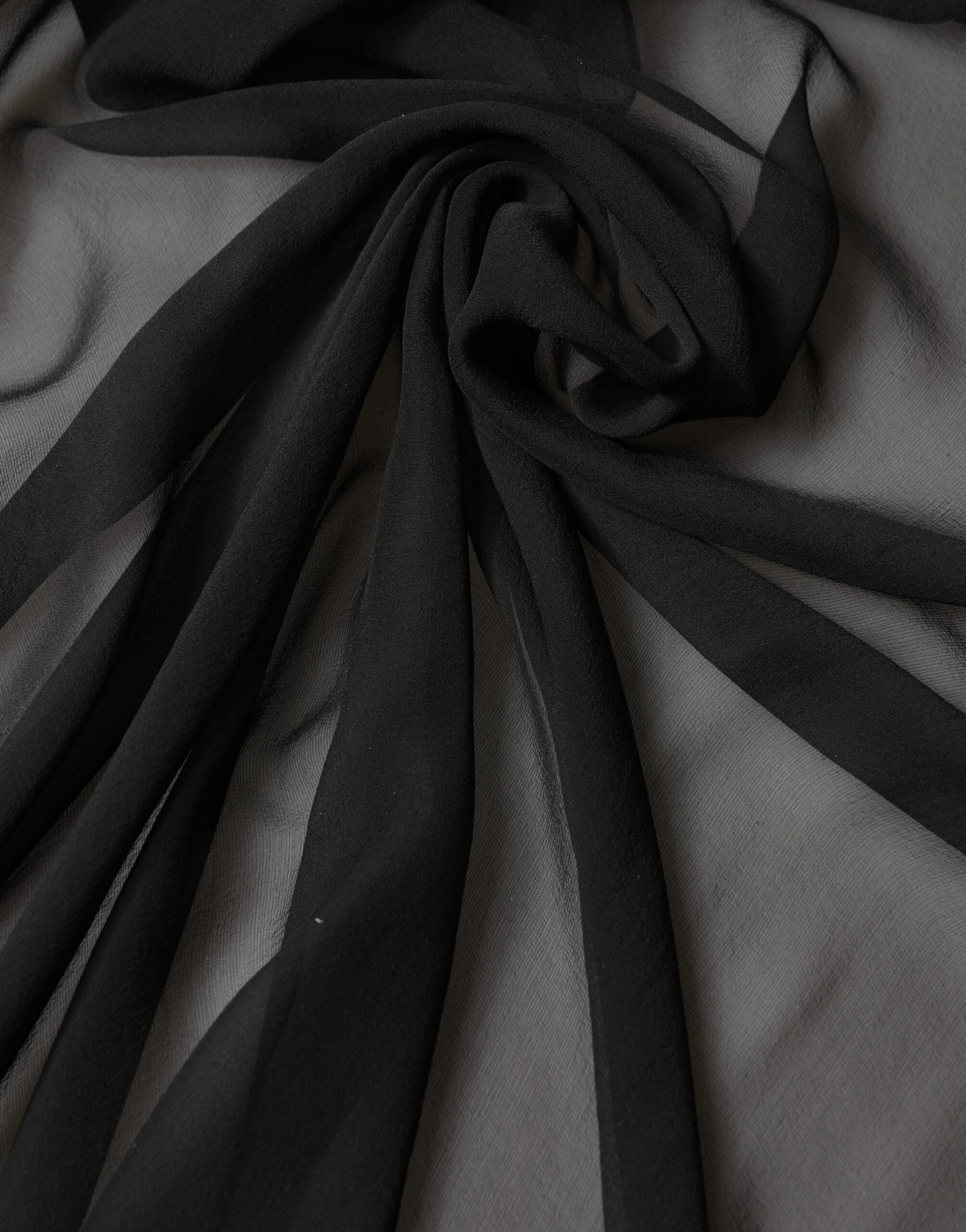 Dolce & Gabbana Black Silk Neck Wrap Shawl Stole 167cm x 126cm-4