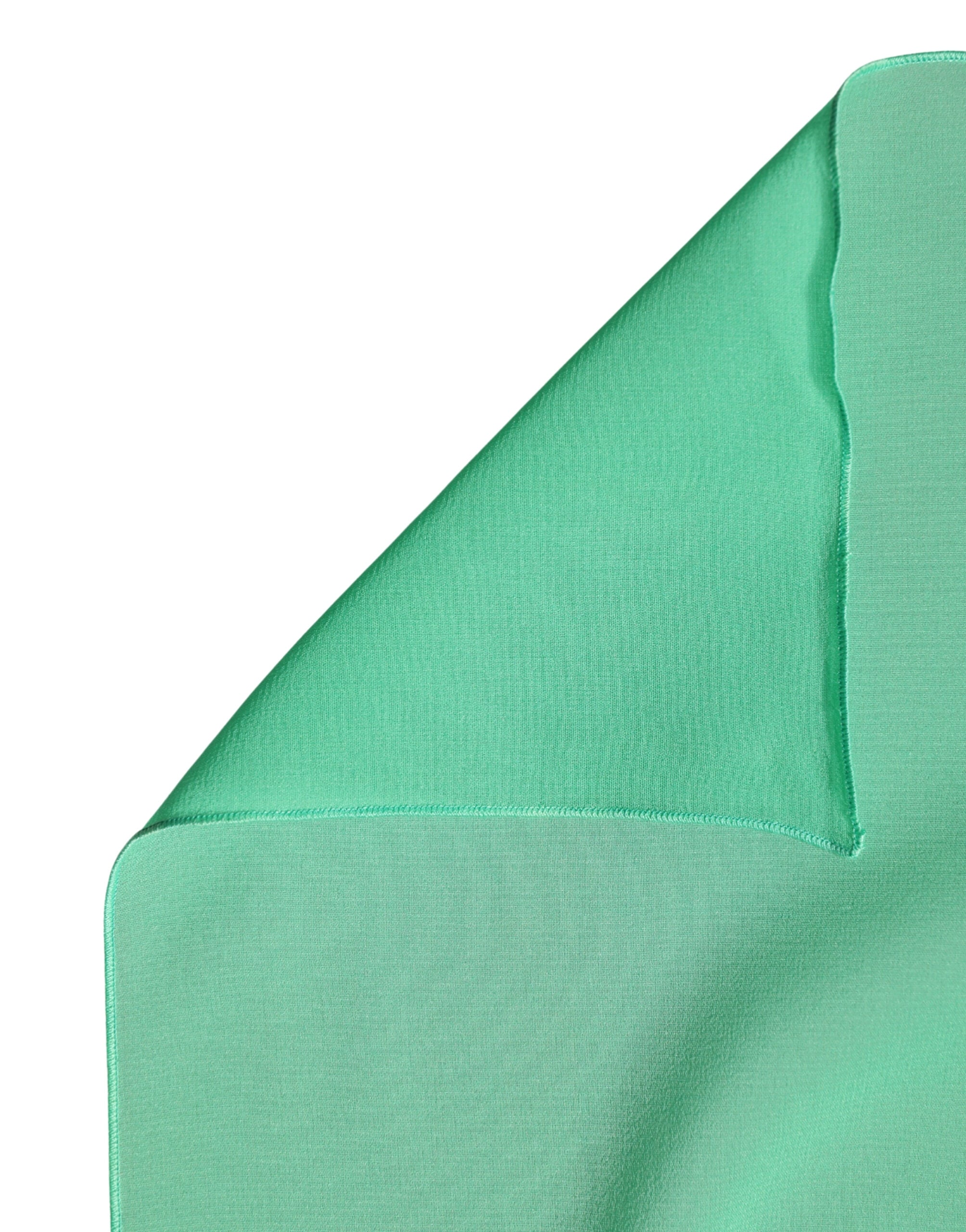 Dolce & Gabbana Green Silk Neck Wrap Stole 200cm x 64cm Scarf-3