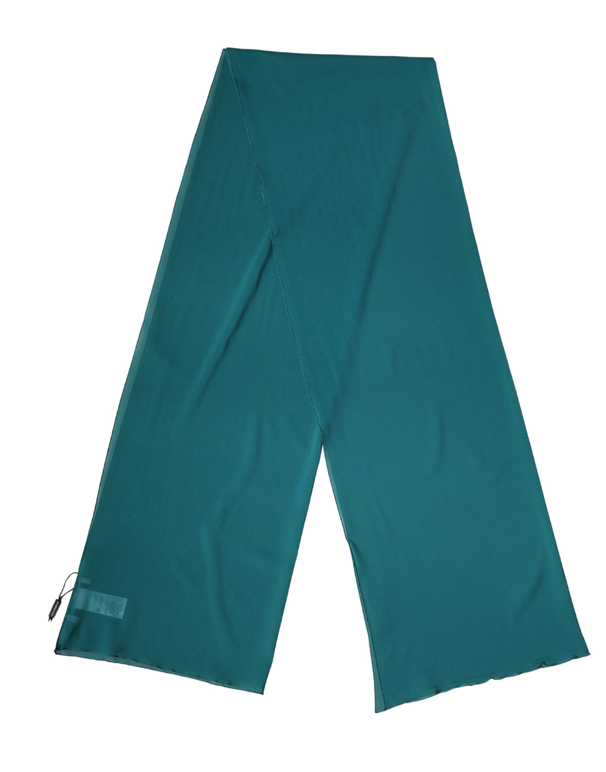 Dolce & Gabbana Blue-Green Silk Scarf Stole 200cm x 64cm-2