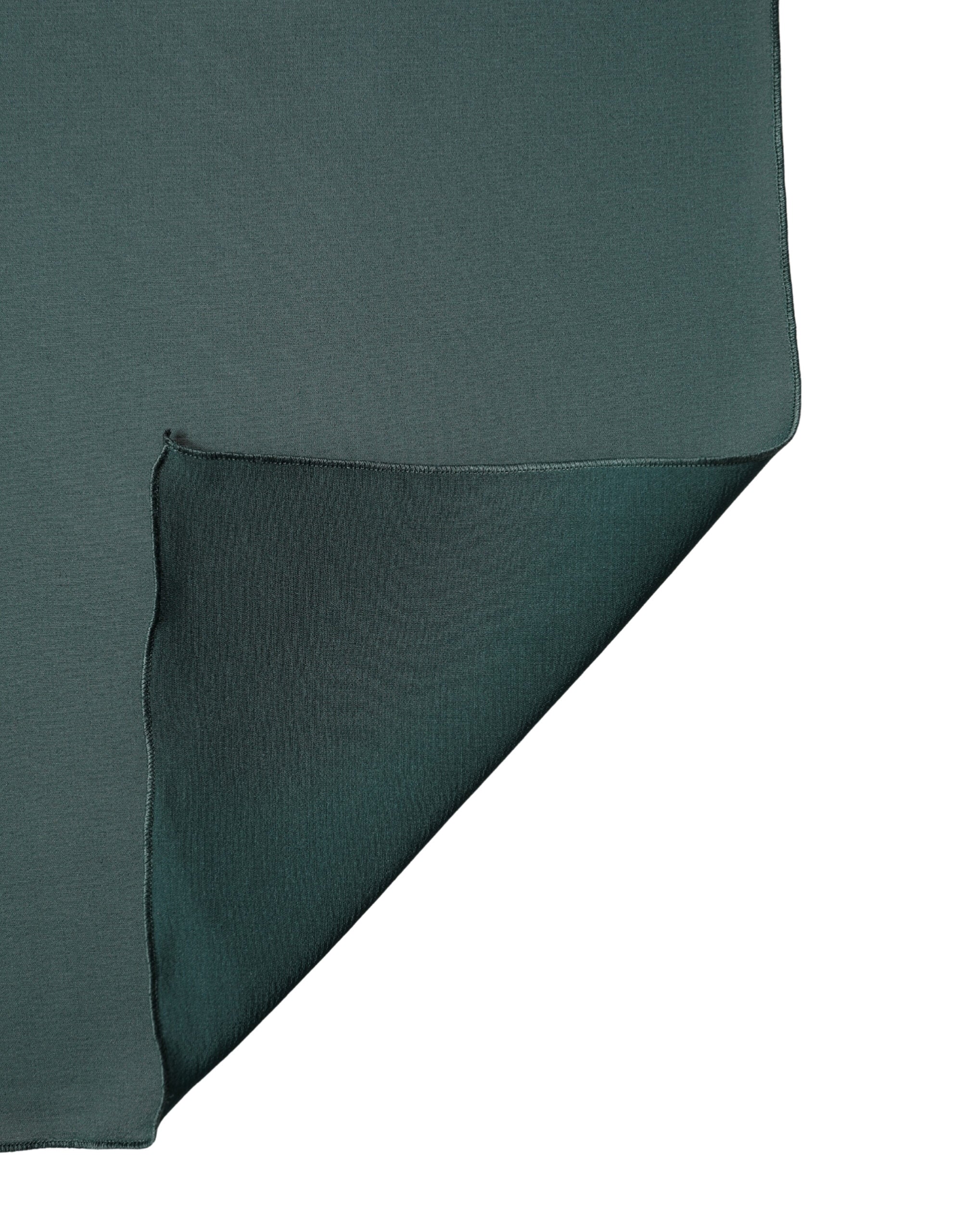 Dolce & Gabbana Dark Green Silk Scarf 200cm x 64cm-3