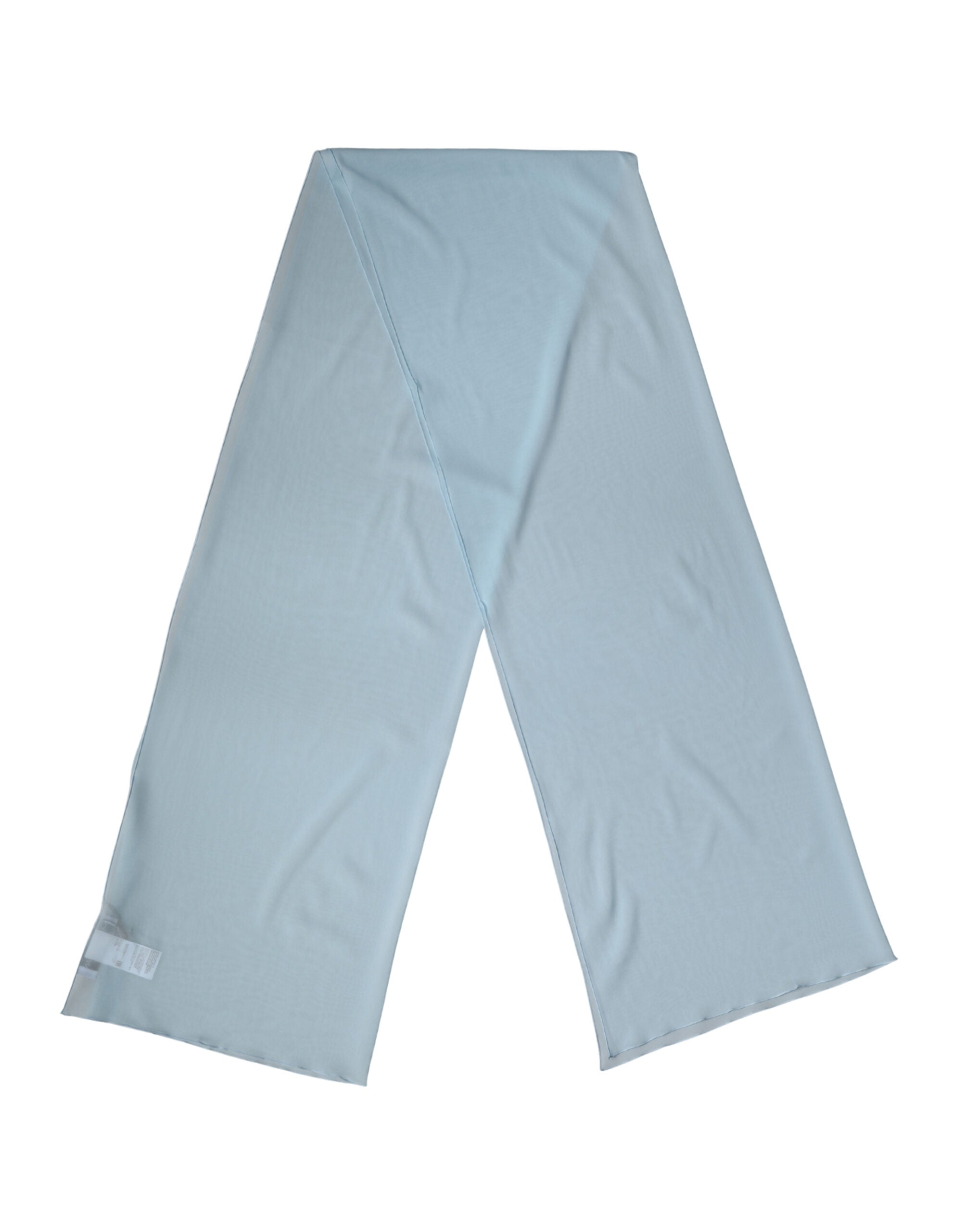 Dolce & Gabbana Light Blue Silk Neck Scarf Stole 200cm x 64cm Scarf-1