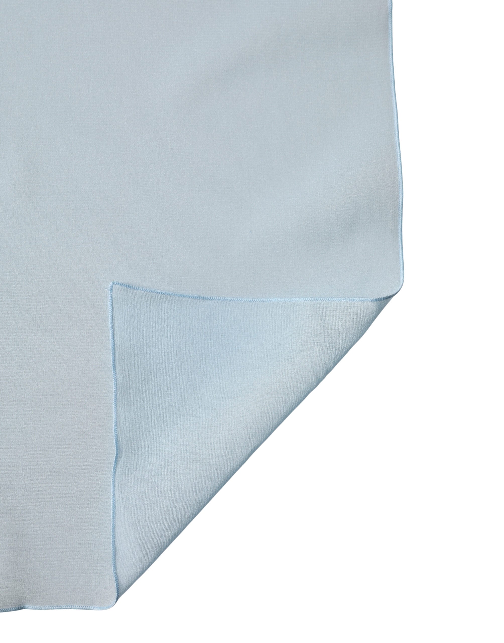 Dolce & Gabbana Light Blue Silk Neck Scarf Stole 200cm x 64cm Scarf-3