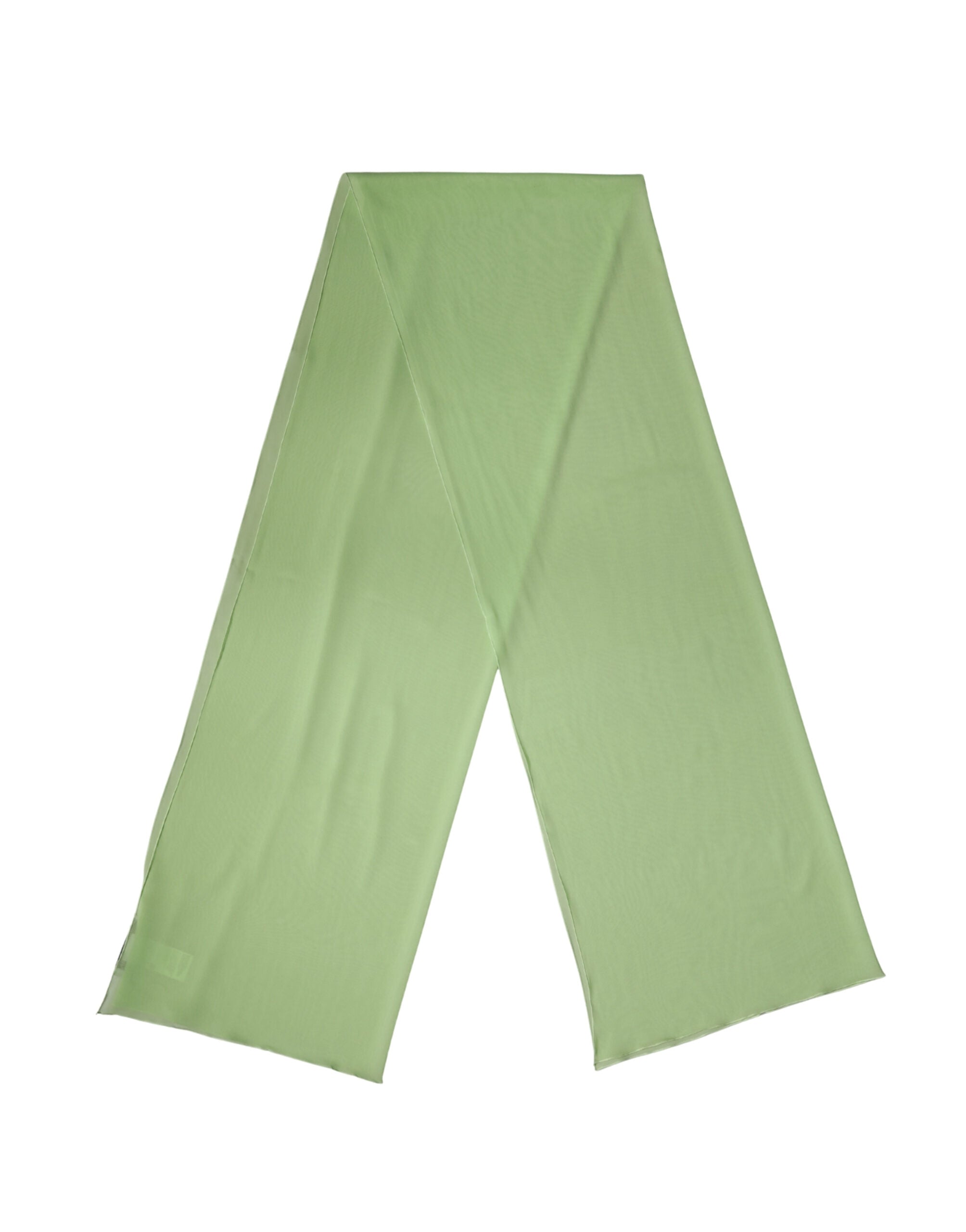 Dolce & Gabbana Light Green Silk Scarf Stole 200cm x 64cm-1