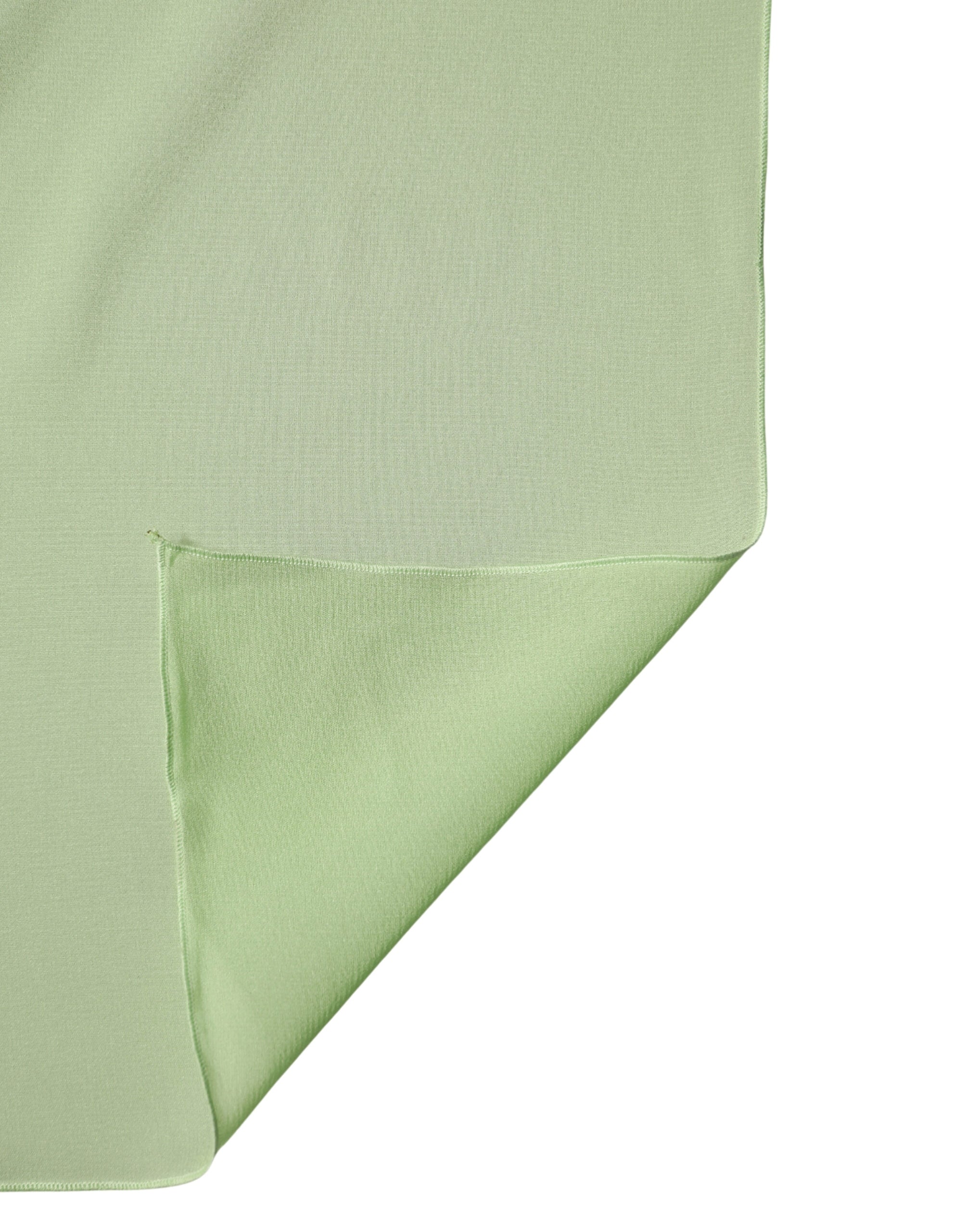 Dolce & Gabbana Light Green Silk Scarf Stole 200cm x 64cm-3