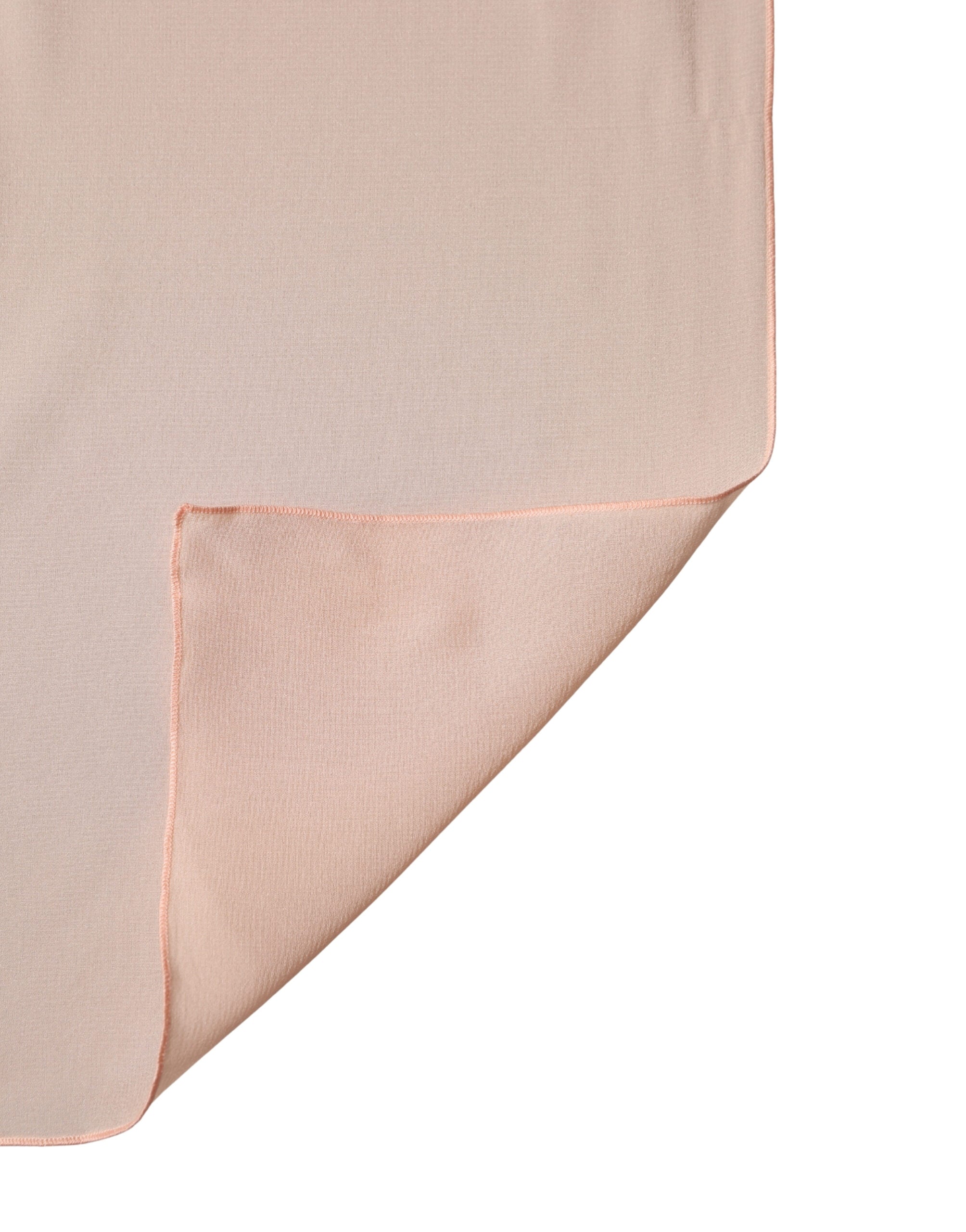 Dolce & Gabbana Peach Silk Scarf Women's Stole 200cm x 64cm Scarf-3