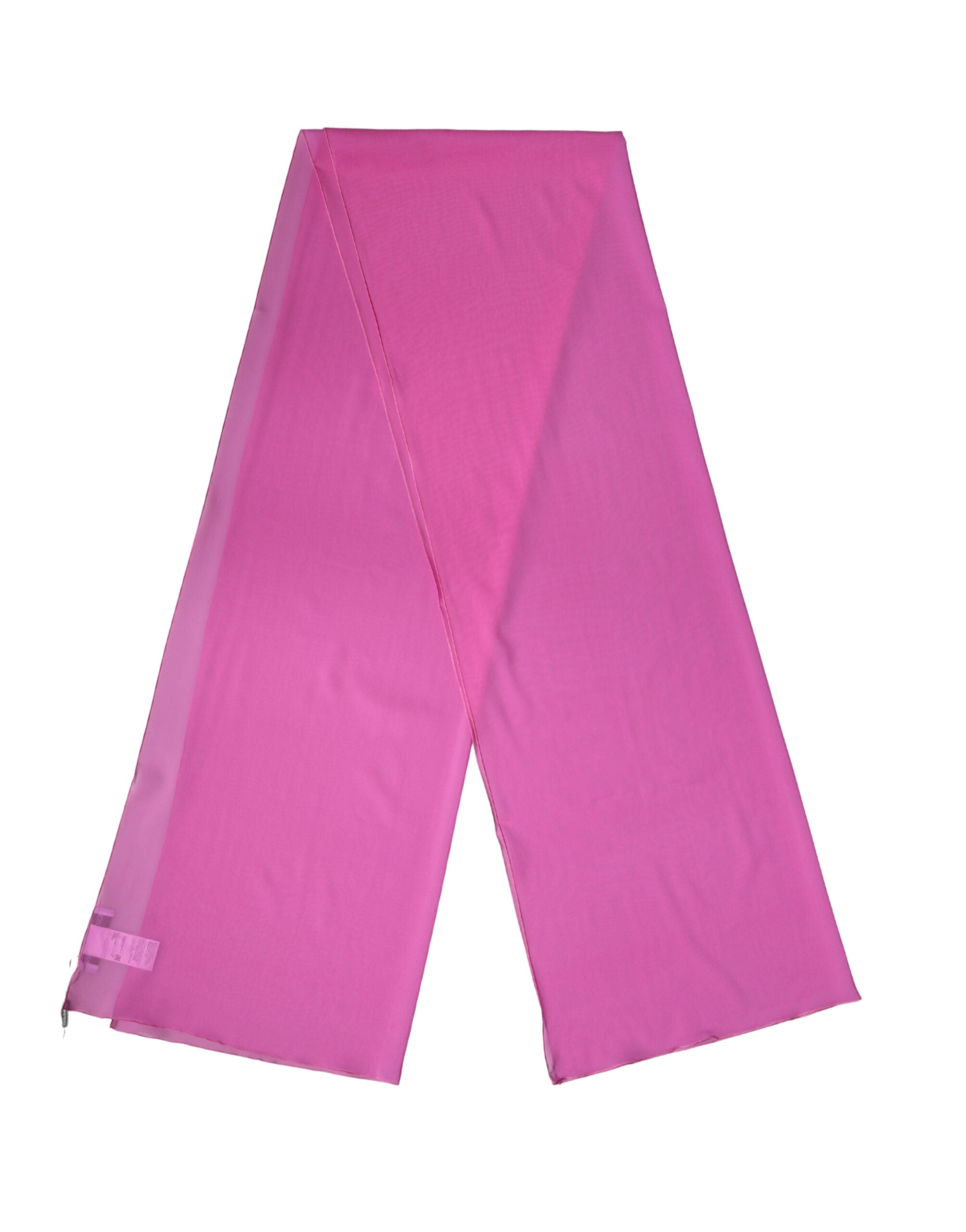 Dolce & Gabbana Pink Silk Neck Wrap Shawl Women's Stole 200cm x 64cm Scarf-2