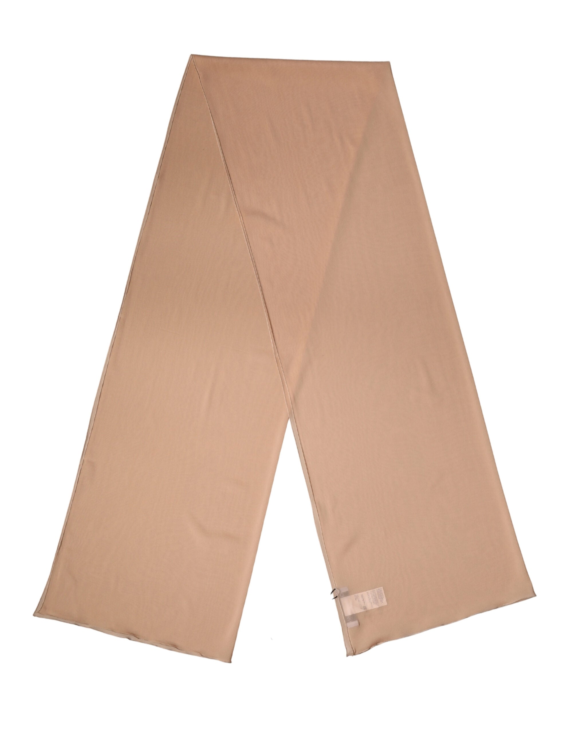 Dolce & Gabbana Beige Silk Scarf Women's Stole 200cm x 64cm Scarf-1