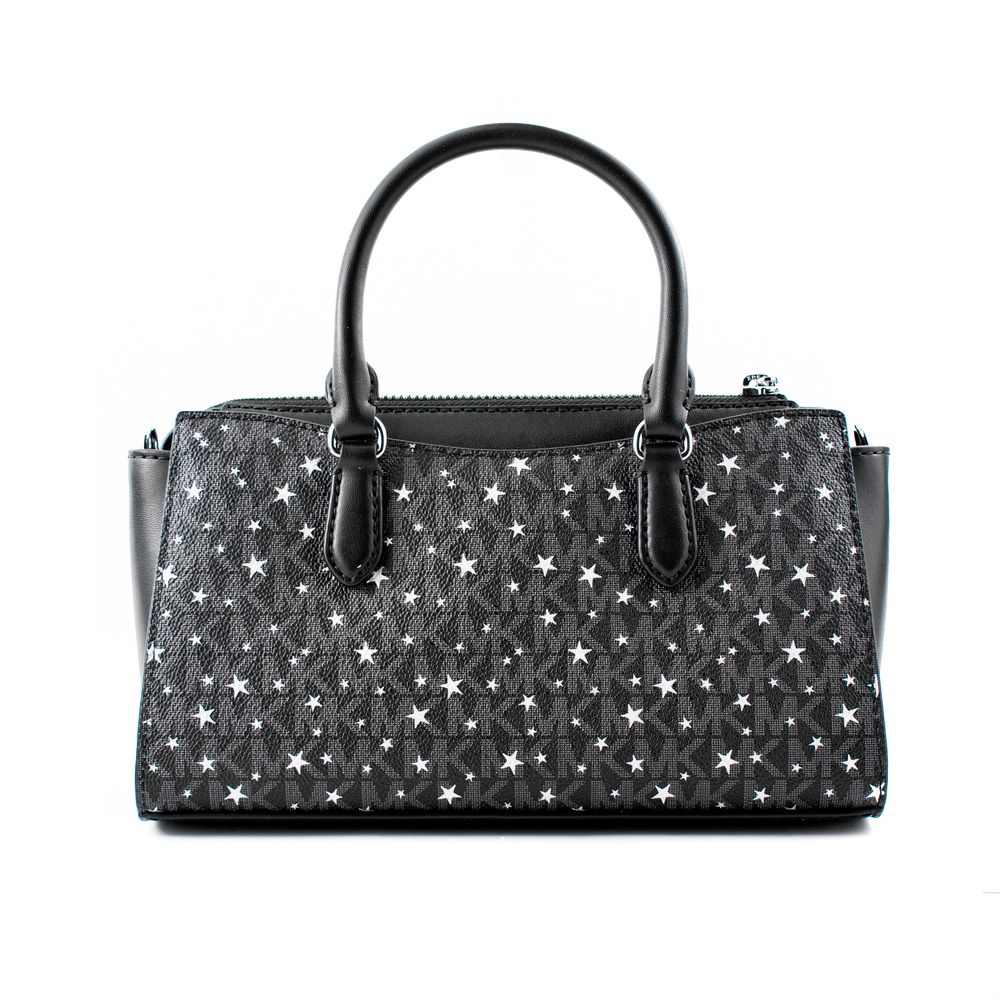 Michael Kors Schwarze Canvas Handtasche-2