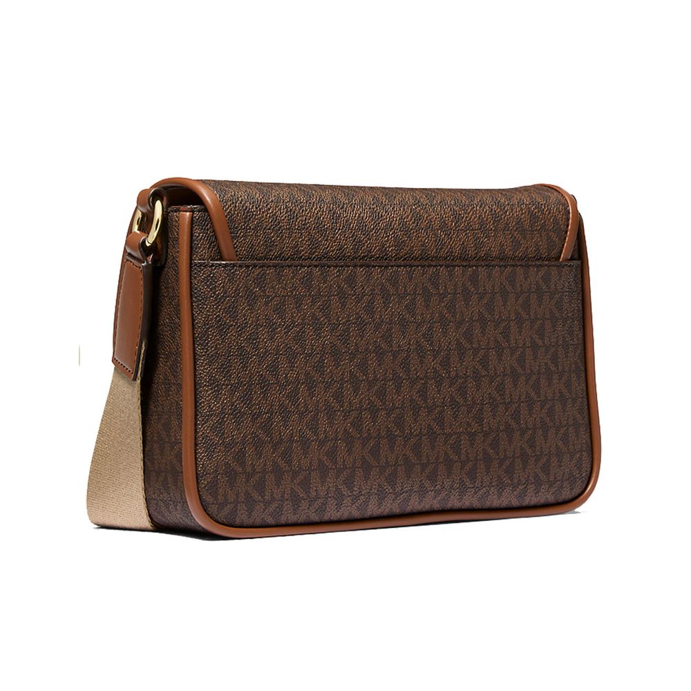 Michael Kors Braune Canvas Umhängetasche-2