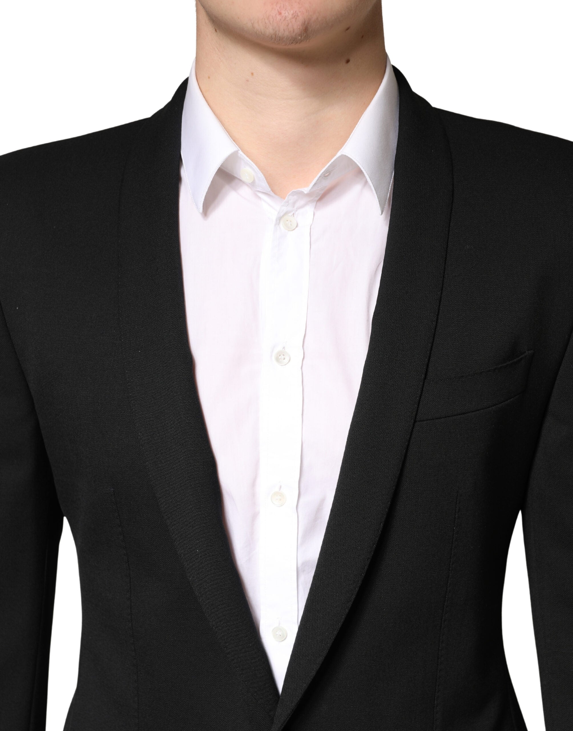 Dolce & Gabbana Embellished Single-Breasted Black Blazer-5