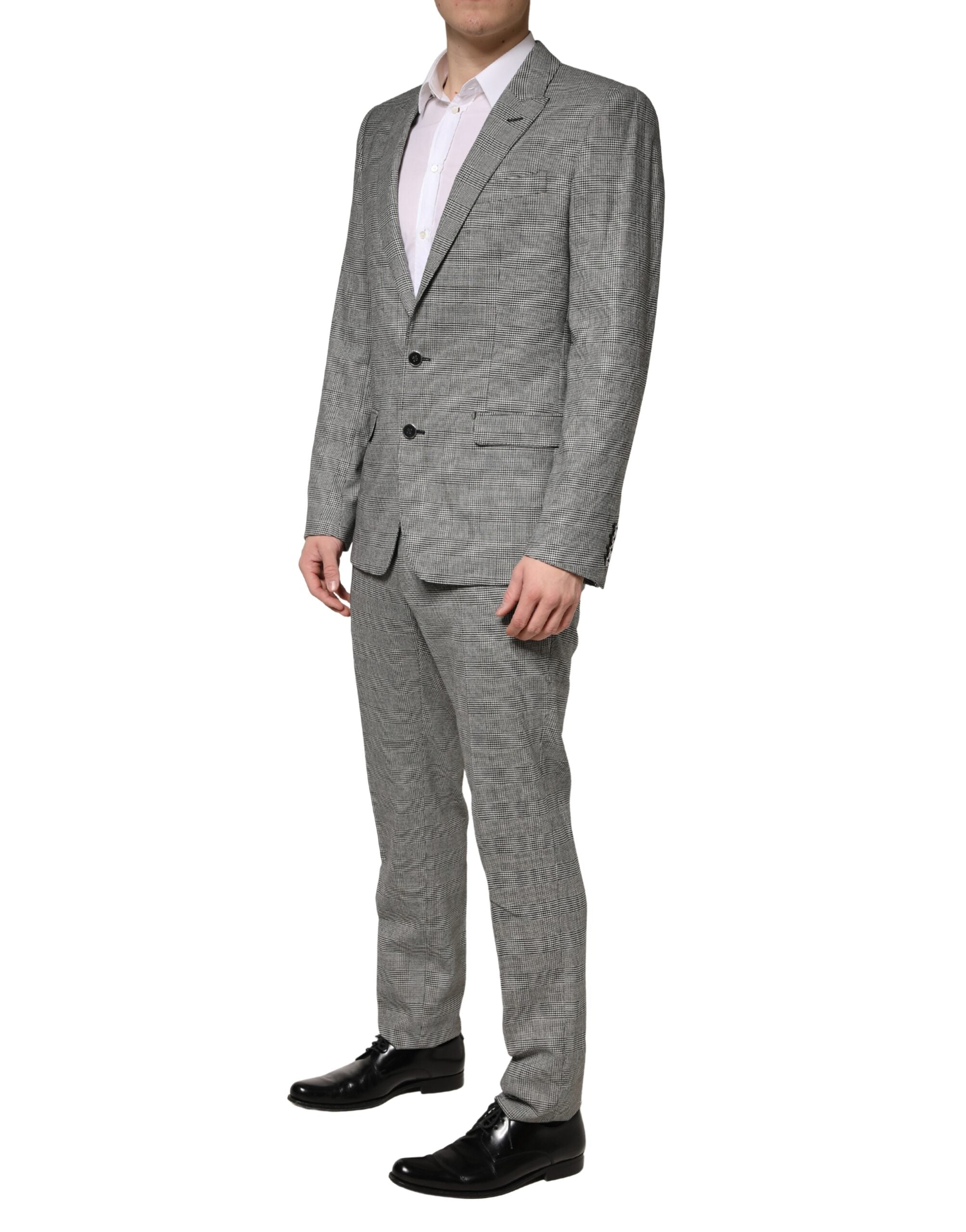 Dolce & Gabbana Grey MARTINI Two-Piece Suit with Single-Breasted Jacket-3
