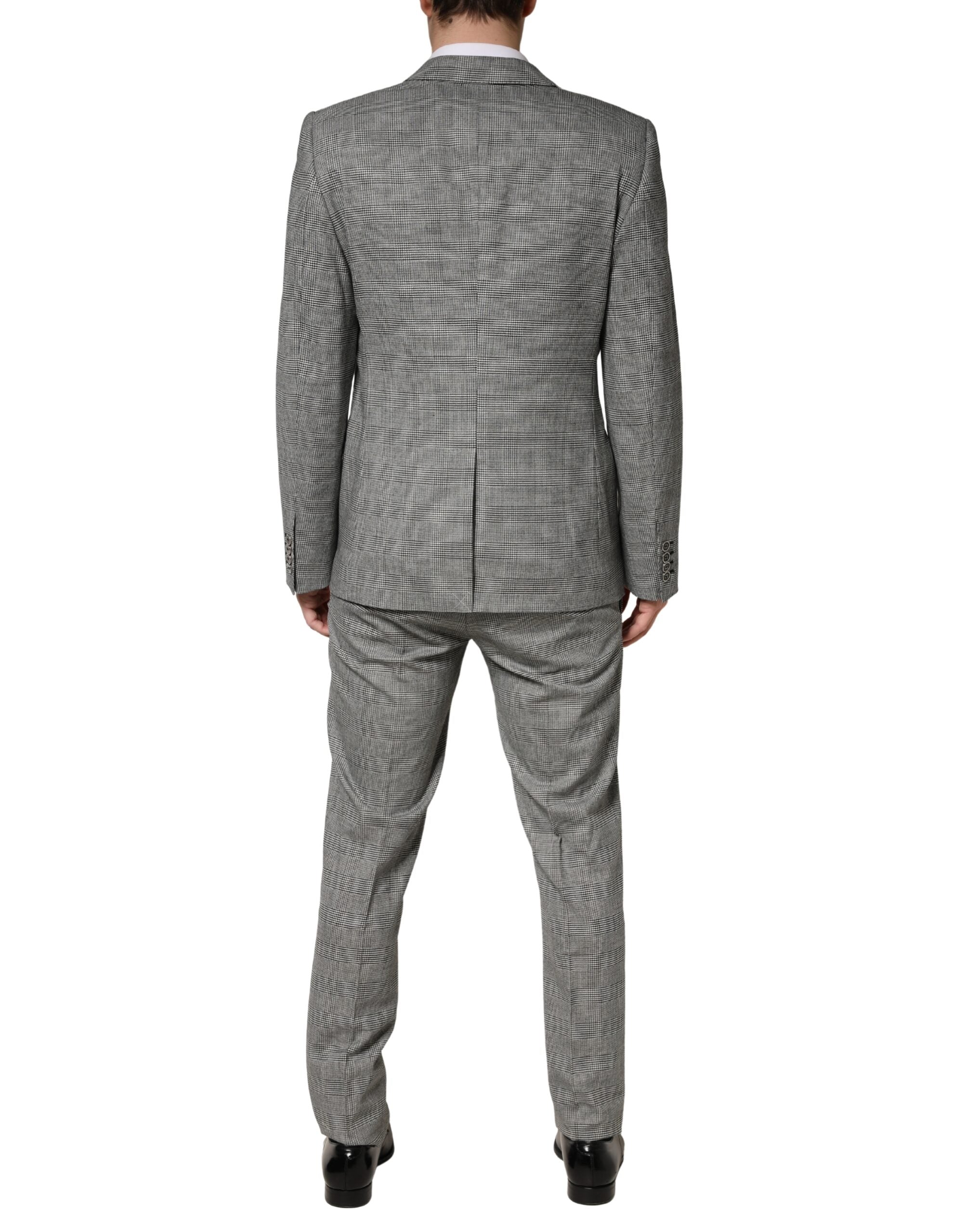 Dolce & Gabbana Grey MARTINI Two-Piece Suit with Single-Breasted Jacket-4