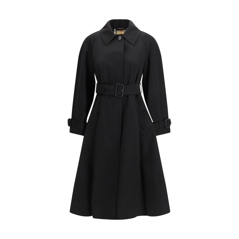 Burberry Schwarzer Trenchcoat aus Baumwolle-1