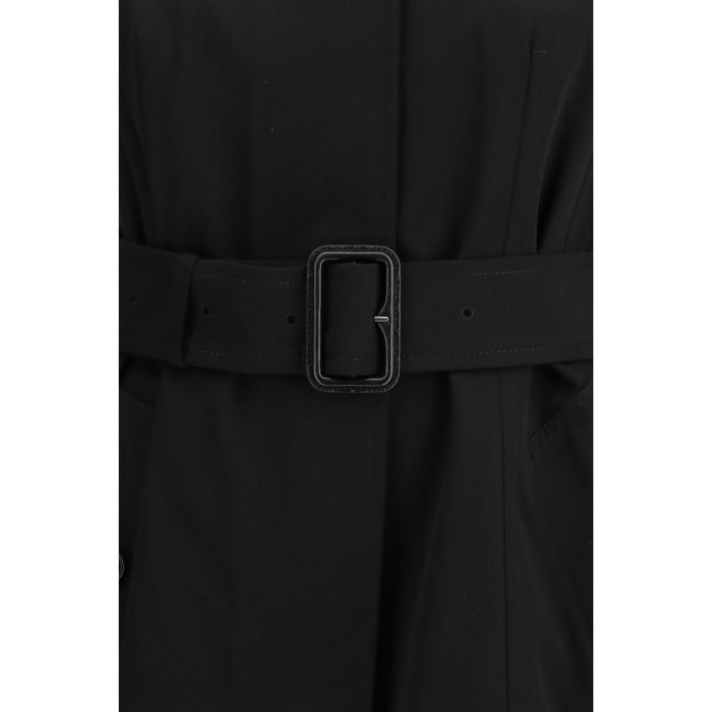 Burberry Schwarzer Trenchcoat aus Baumwolle-3