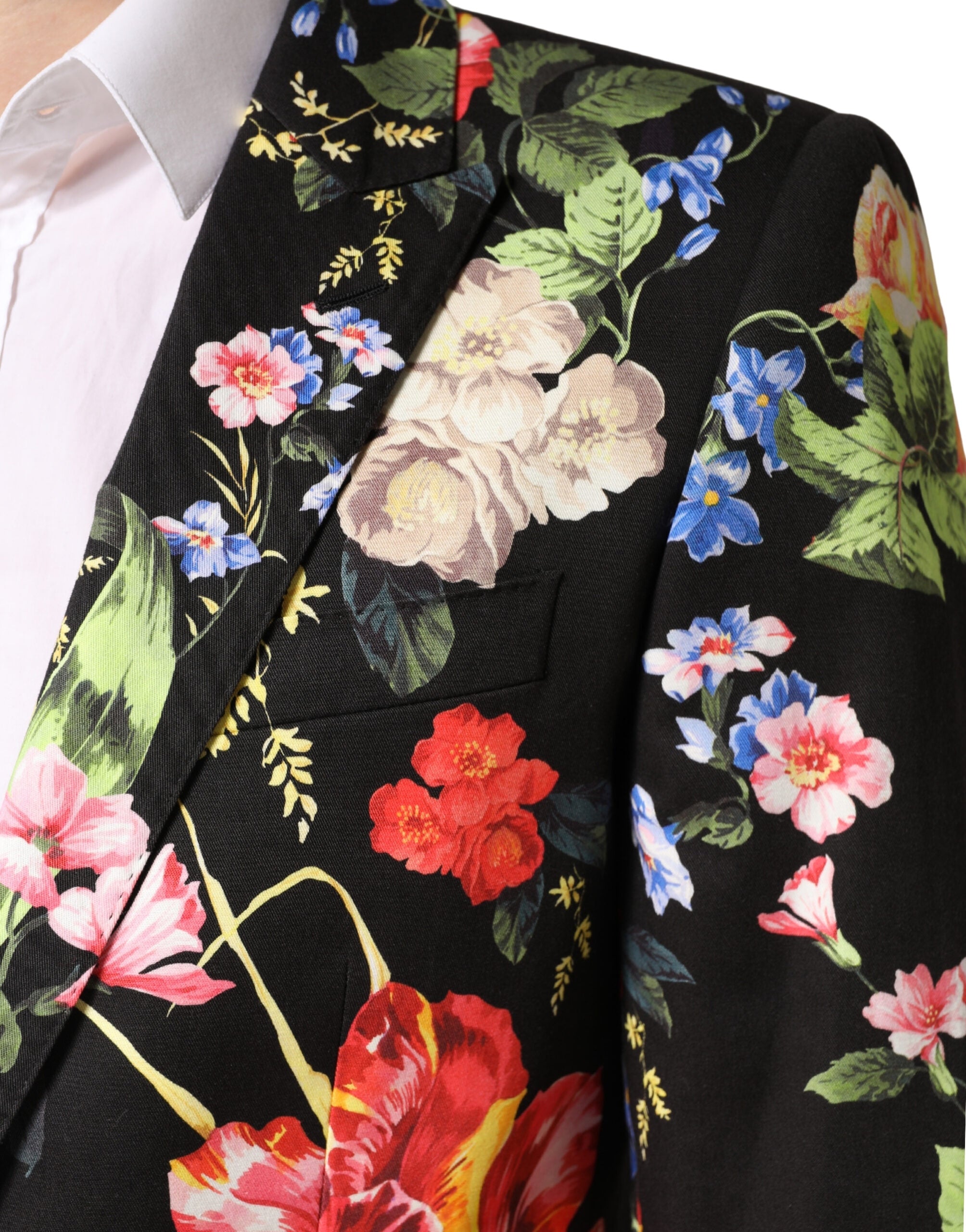 Dolce & Gabbana Schwarzer Blumen-Sakko-Anzug MARTINI 2-teilig-6