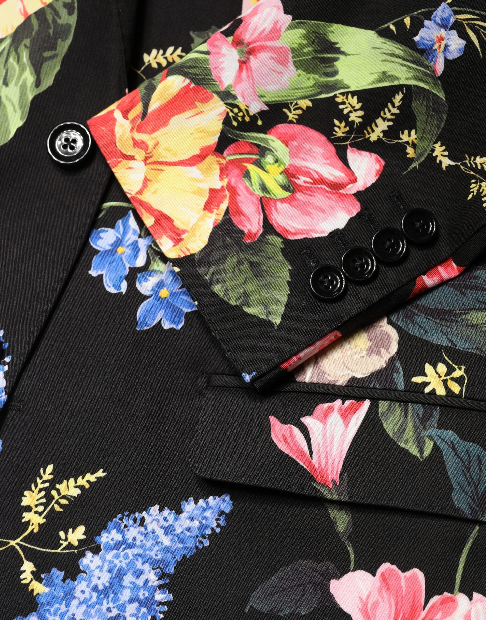 Dolce & Gabbana Schwarzer Blumen-Sakko-Anzug MARTINI 2-teilig-7