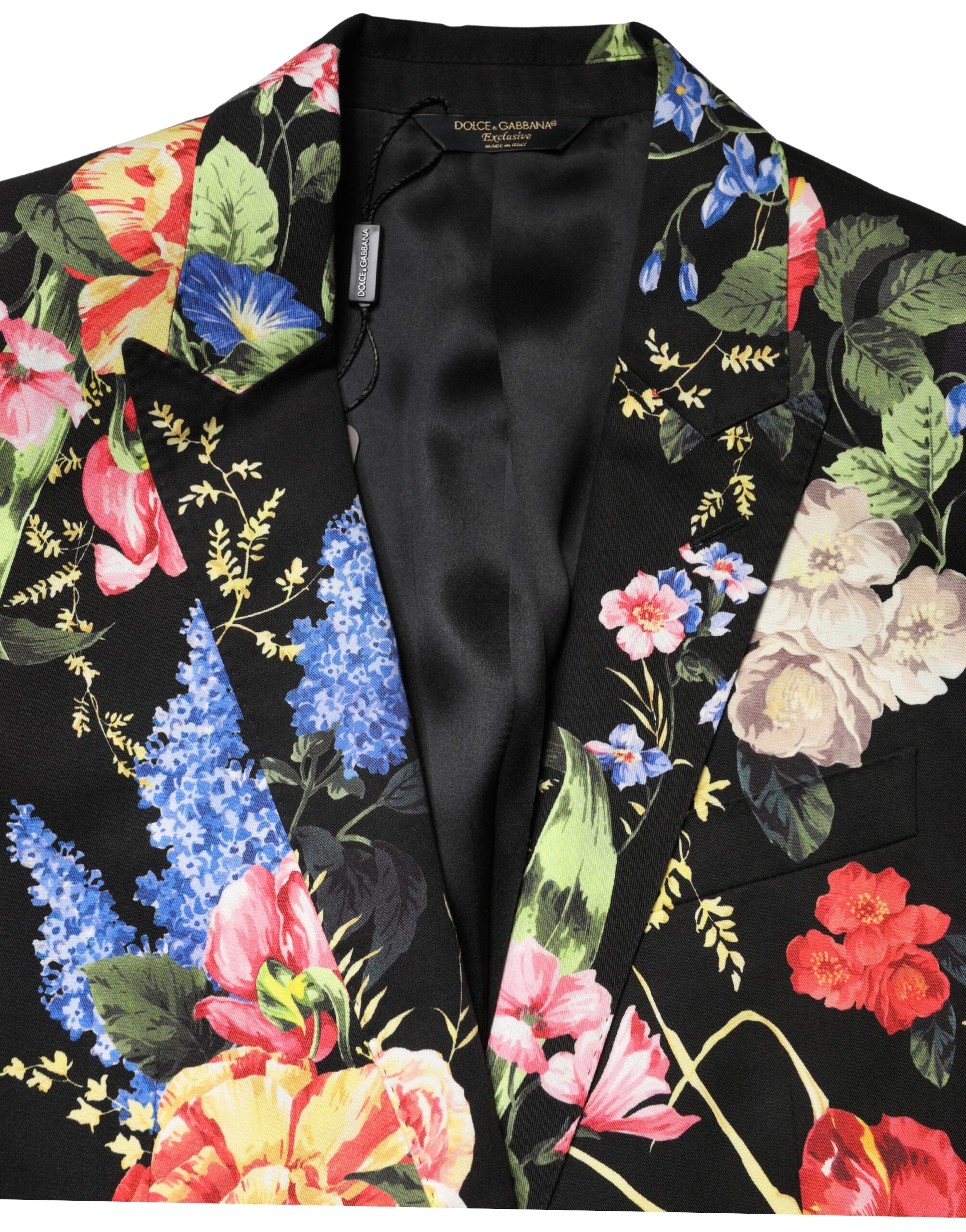 Dolce & Gabbana Schwarzer Blumen-Sakko-Anzug MARTINI 2-teilig-8