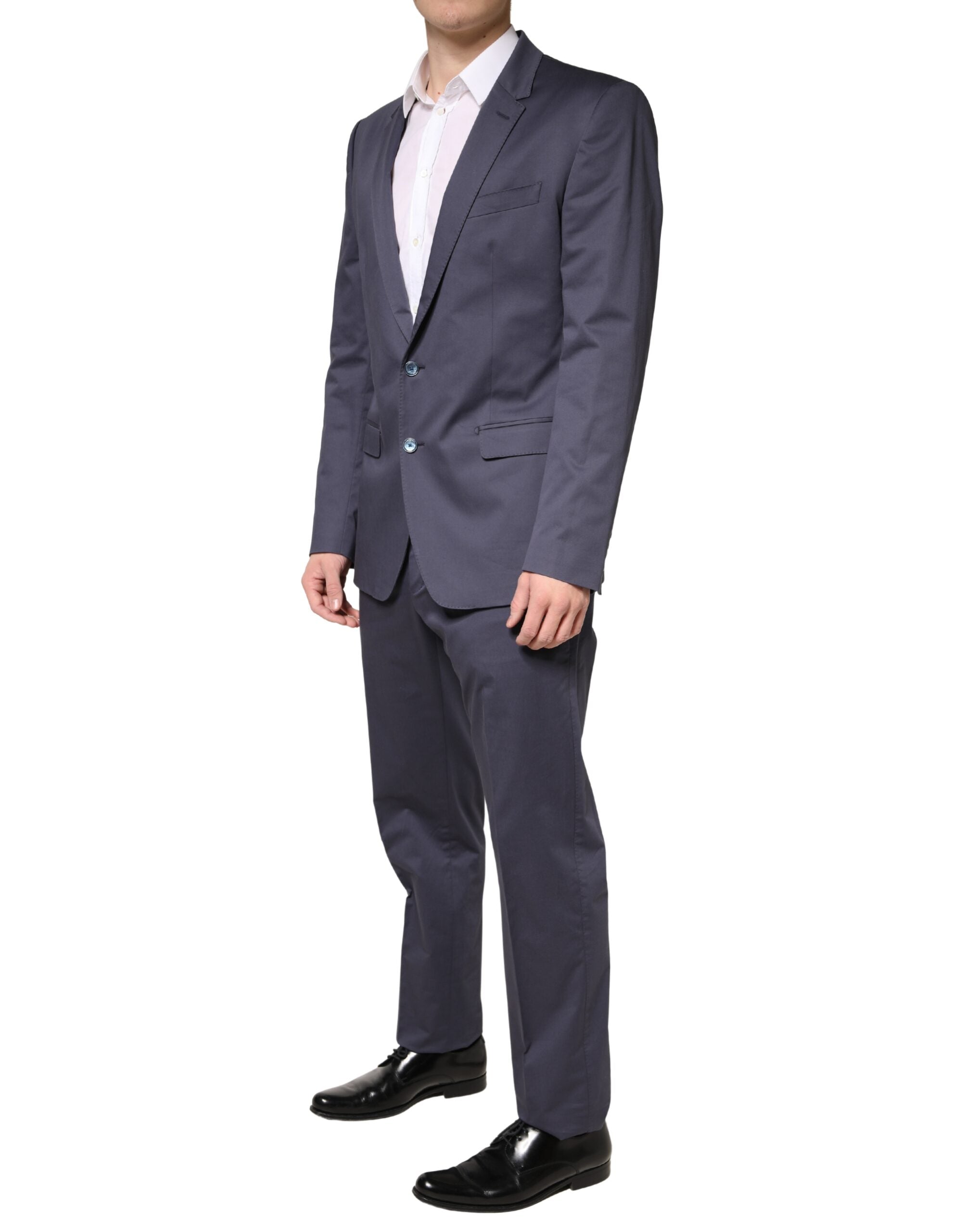 Dolce & Gabbana Blue MARTINI 2-Piece Single-Breasted Suit-3