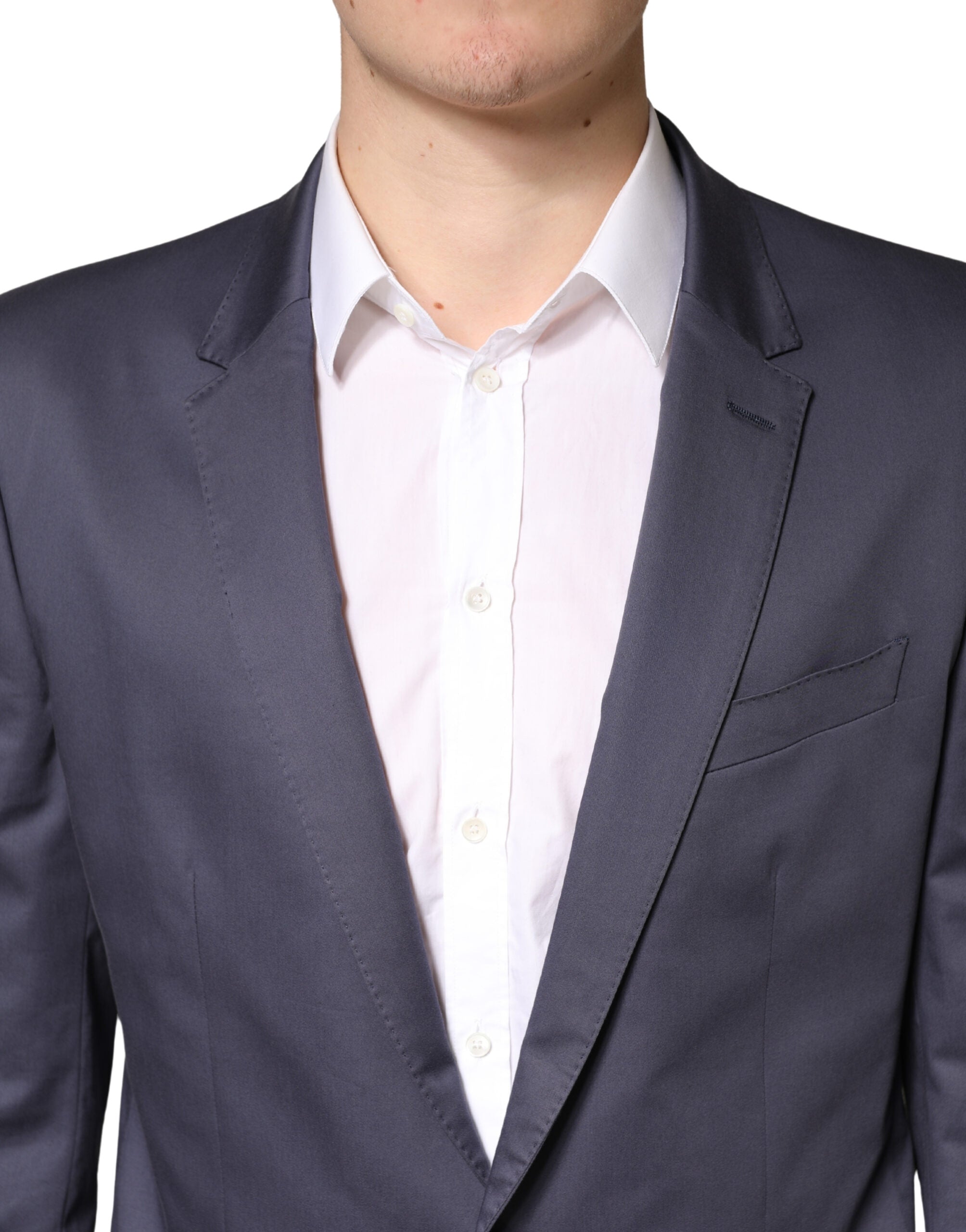 Dolce & Gabbana Blue MARTINI 2-Piece Single-Breasted Suit-5