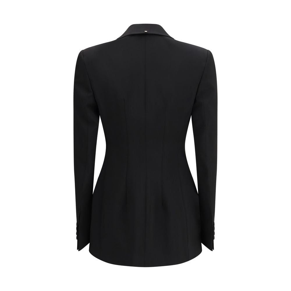 Max Mara Black Fleece Wool Blazer-2