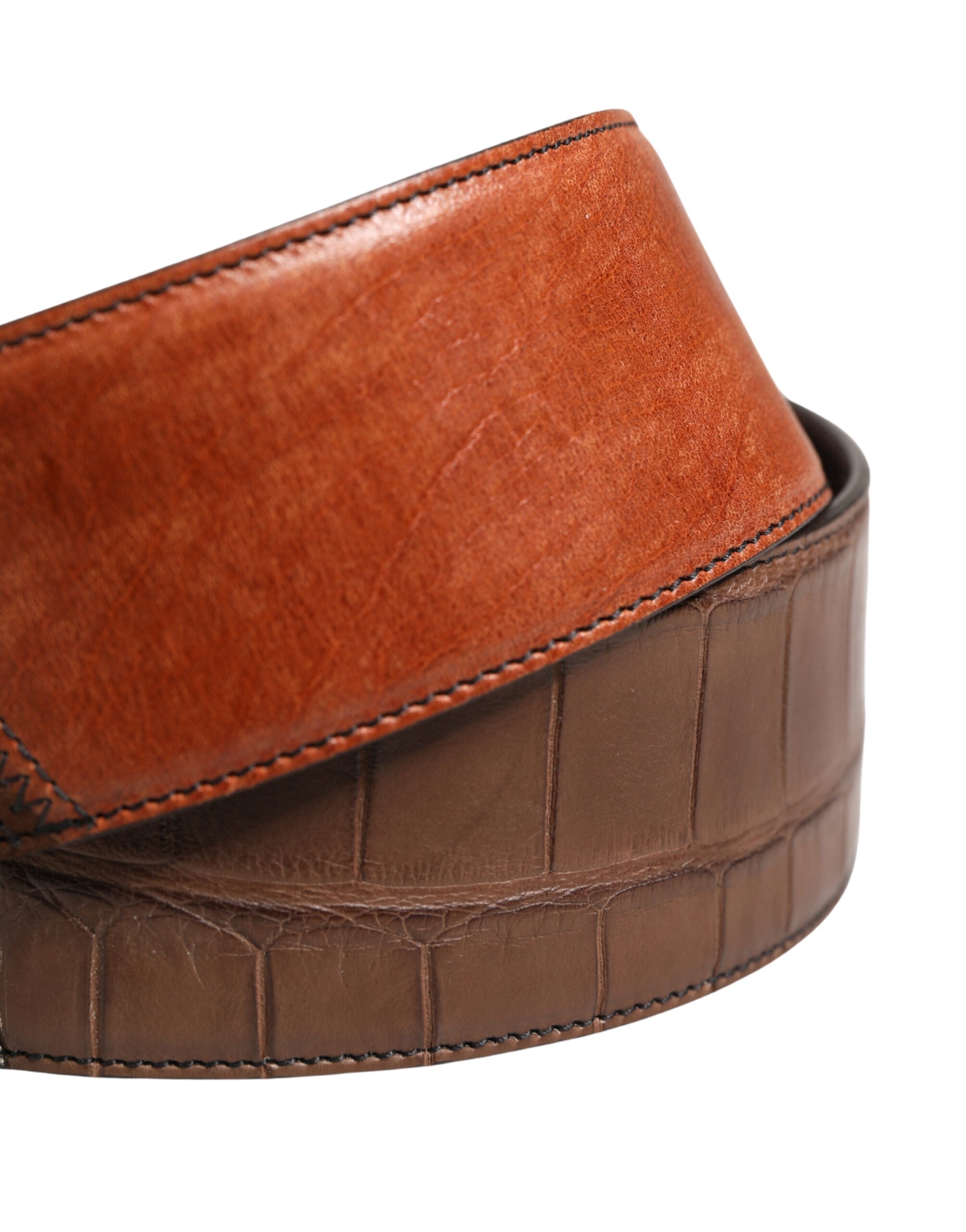 Dolce & Gabbana Brauner Pferdeleder-Samt-Taschen-Schultergurt-3