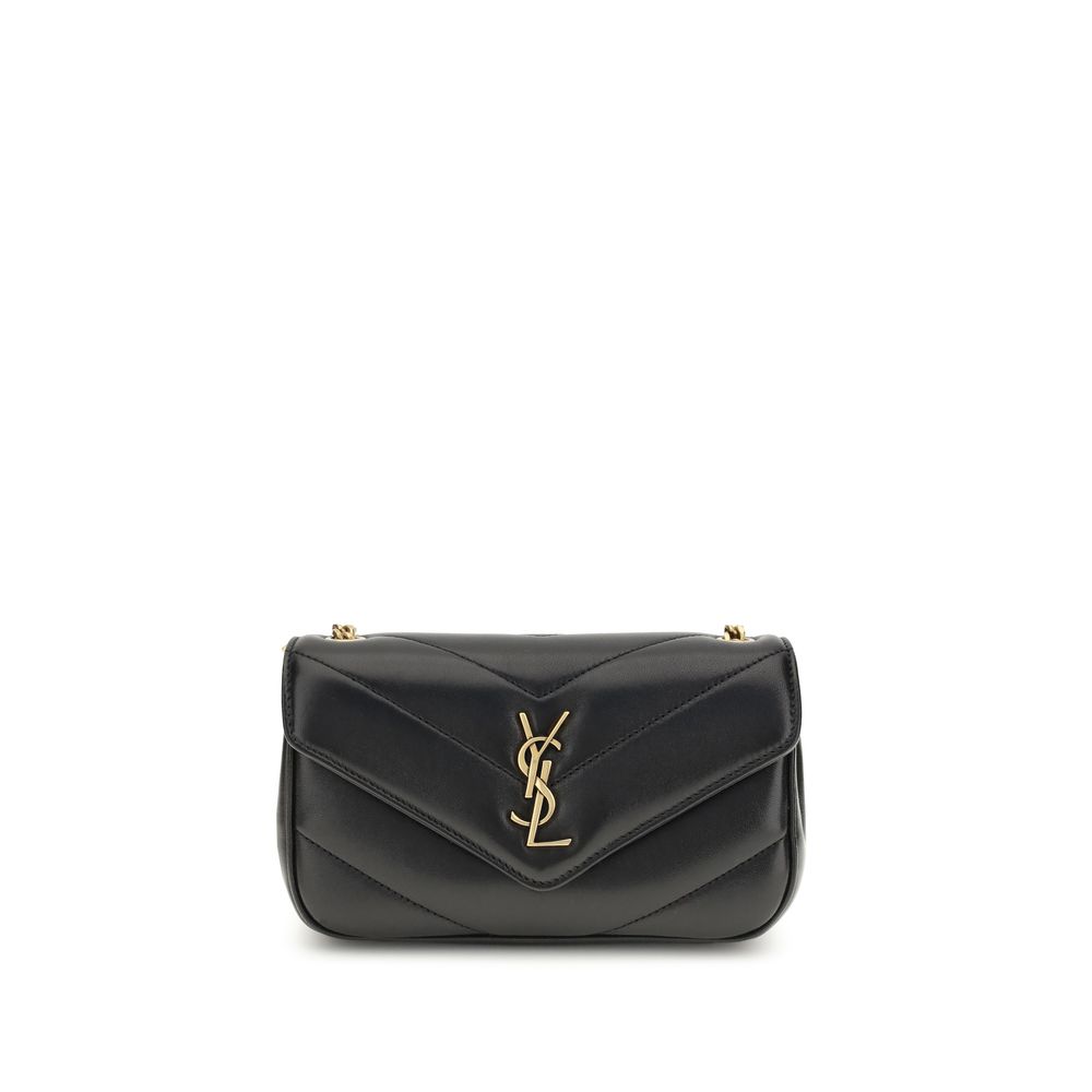 Saint Laurent Black Lambskin Shoulder Bag Ovis Aries Aries-1