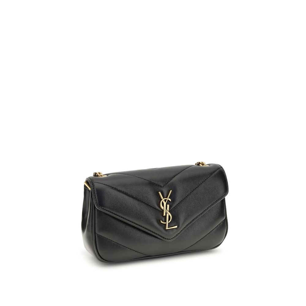 Saint Laurent Black Lambskin Shoulder Bag Ovis Aries Aries-2