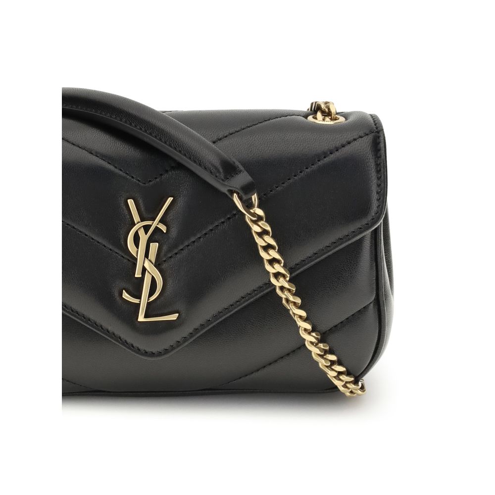 Saint Laurent Black Lambskin Shoulder Bag Ovis Aries Aries-4
