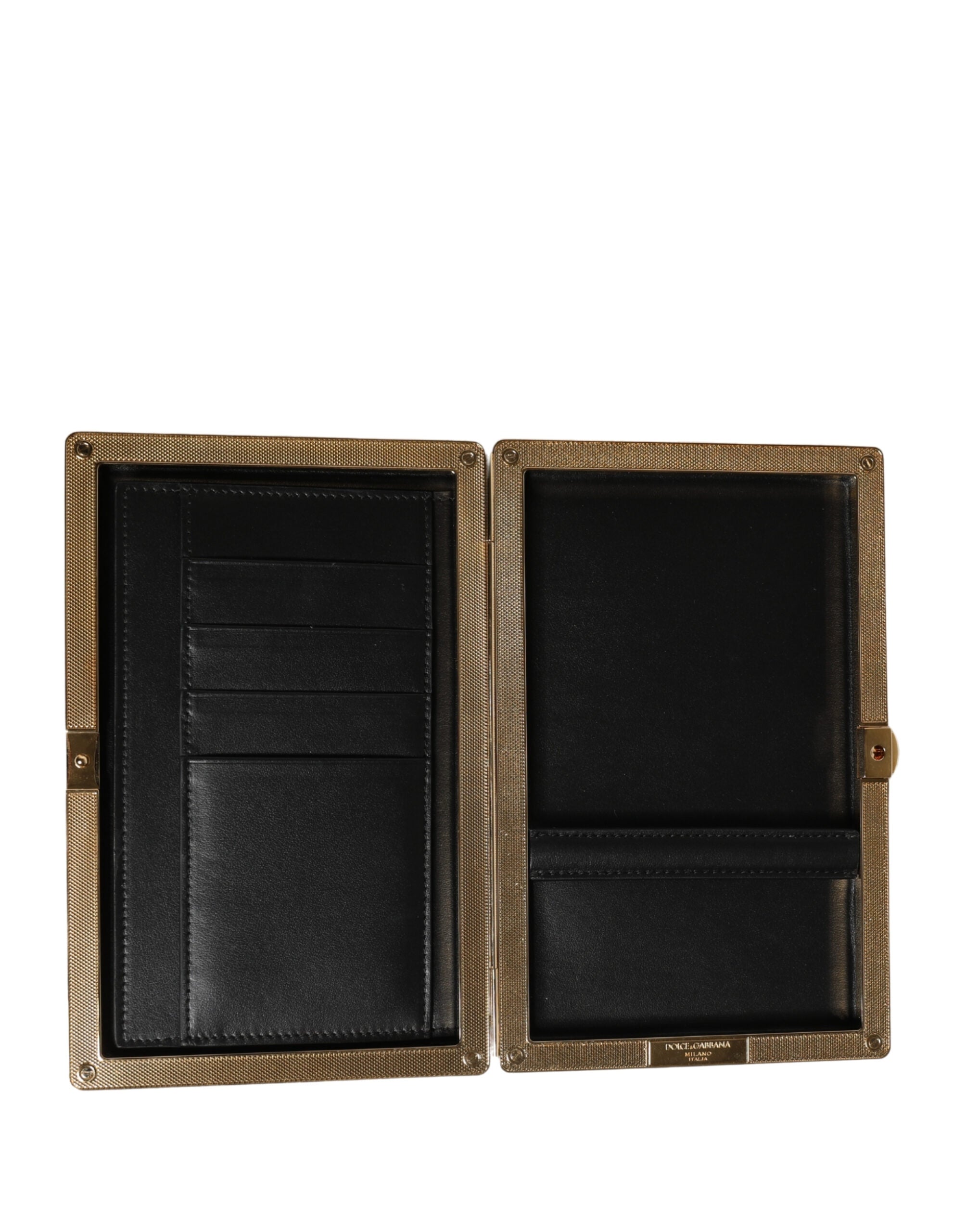 Dolce & Gabbana Women's Brown Calfskin Clutch - Evening Bag-5