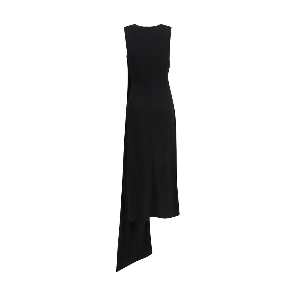 Ami Paris Schwarzes Viskose-Freizeitkleid-2