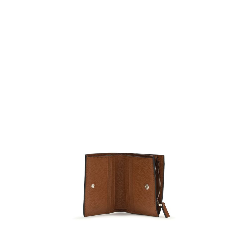 Valentino Garavani Brown Lamb Ovis Aries Aries Wallet-3