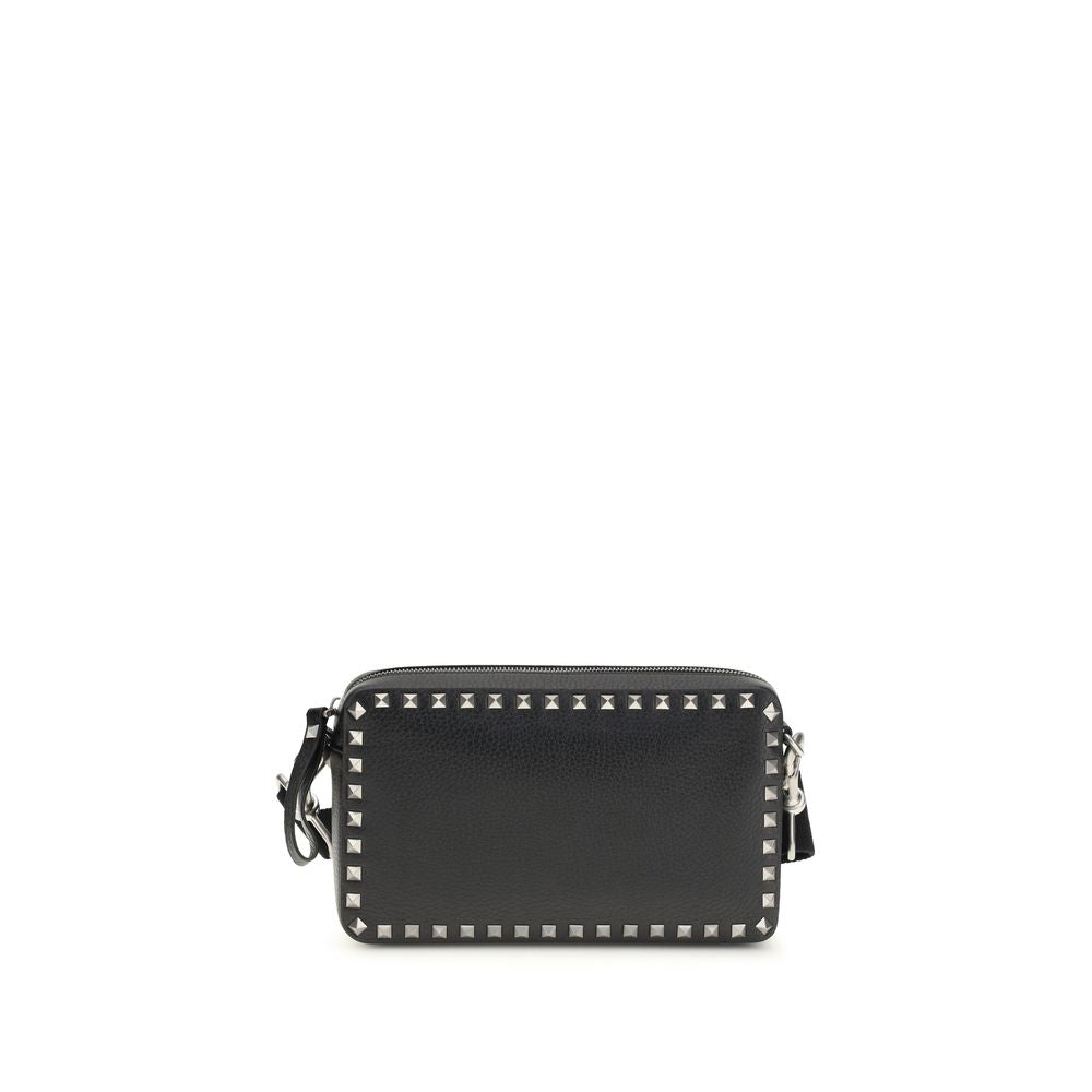 Valentino Garavani Black Bos Taurus Calfskin Shoulder Bag-1